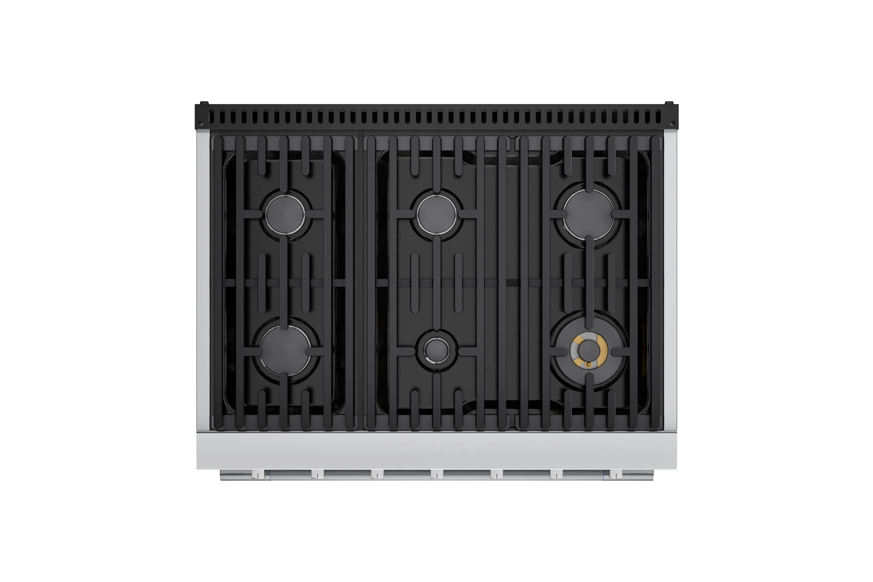 Hauslane HausPro Series 36-Inch Gas or Dual Fuel Range with 6 Burners and Convection Oven in Stainless Steel