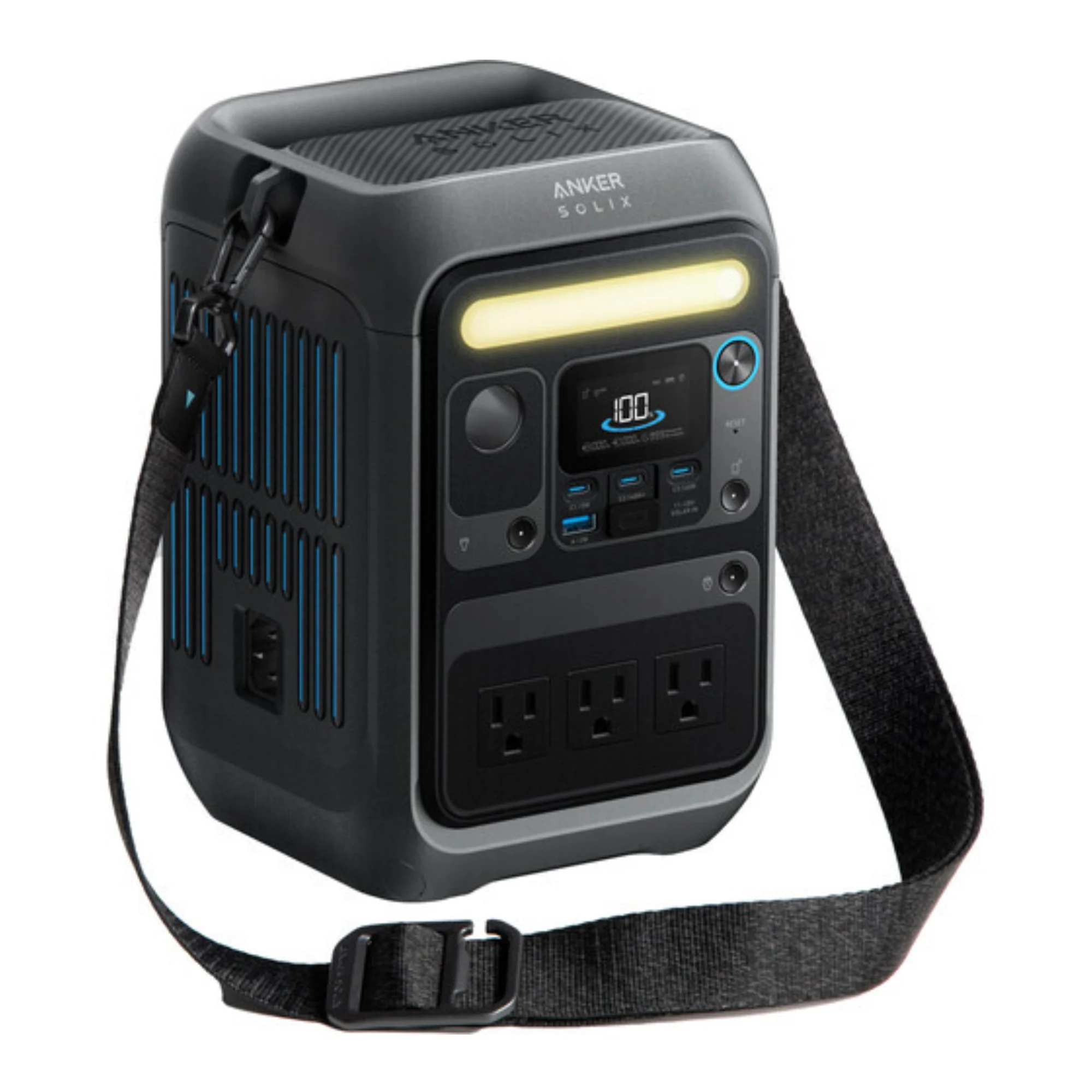 Anker SOLIX C200X Portable Power Station with 3 AC Outlets (230Wh, 300W)