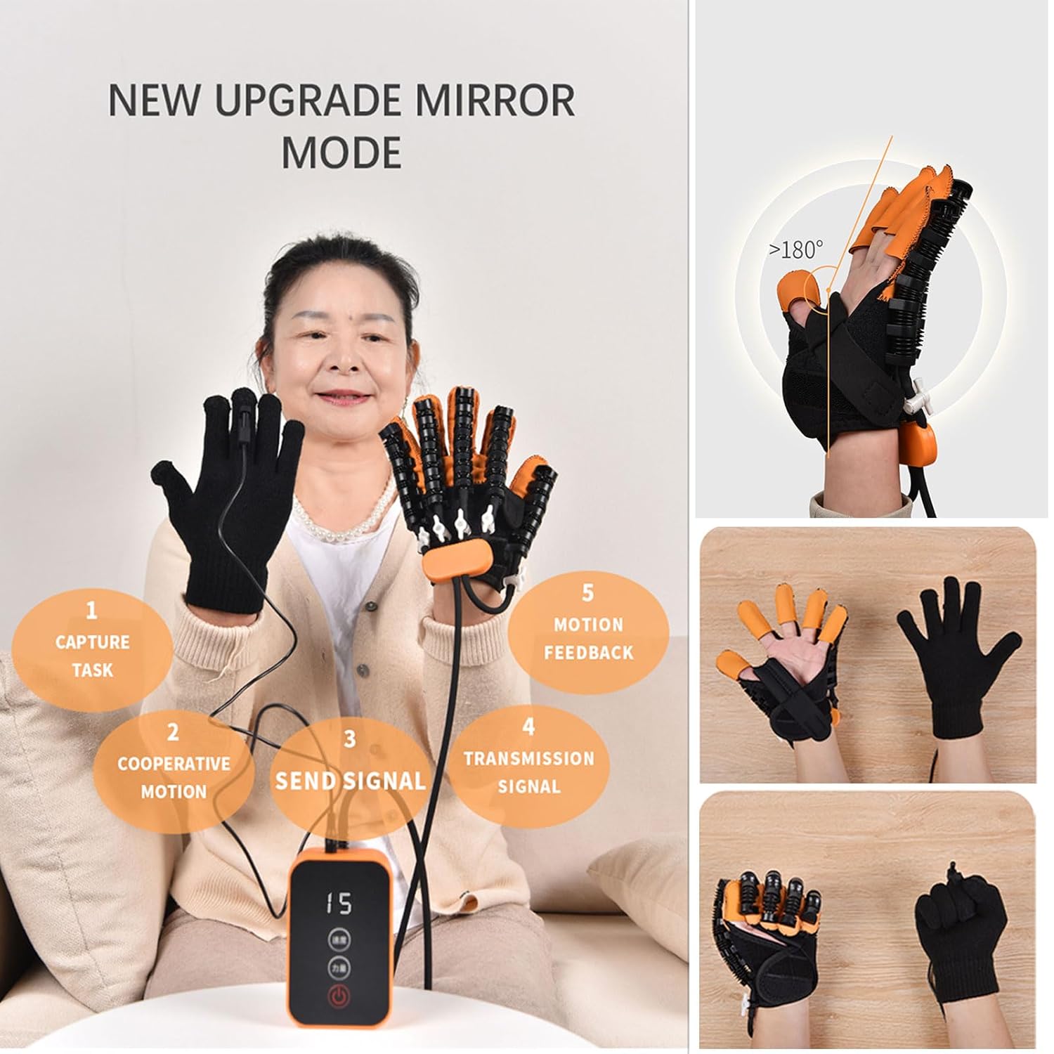 （Left+Right）Rehabilitation Robot Gloves，Hand Therapy Equipment，Robot Hand Glove，Robotic Gloves For Stroke Rehab For Both Hand，Robotic Hand Glove For Stroke Rehab,Stroke Hand Therapy Equipment.