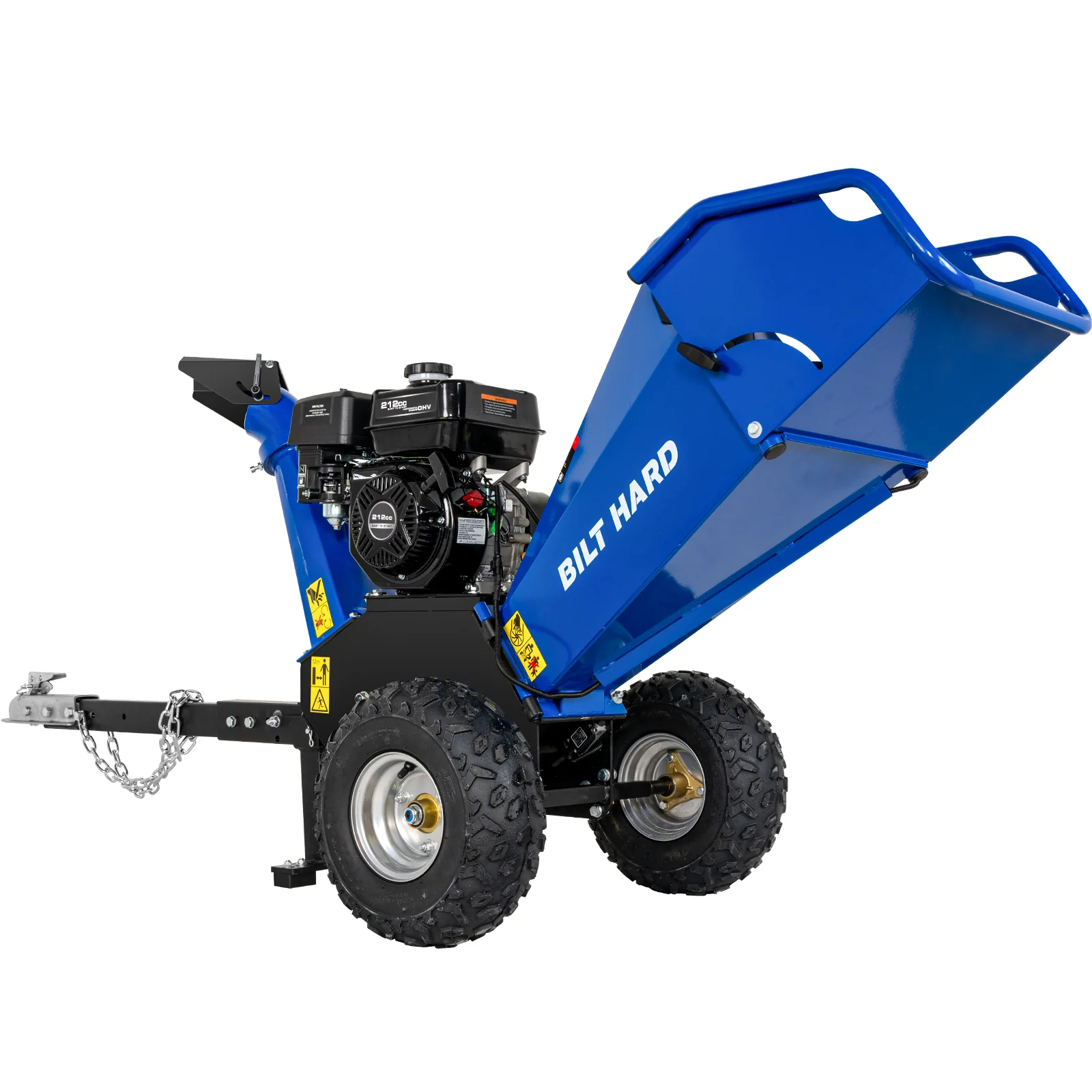 4-Inch Drum Wood Chipper 7HP 212cc Ducar Gas Powered