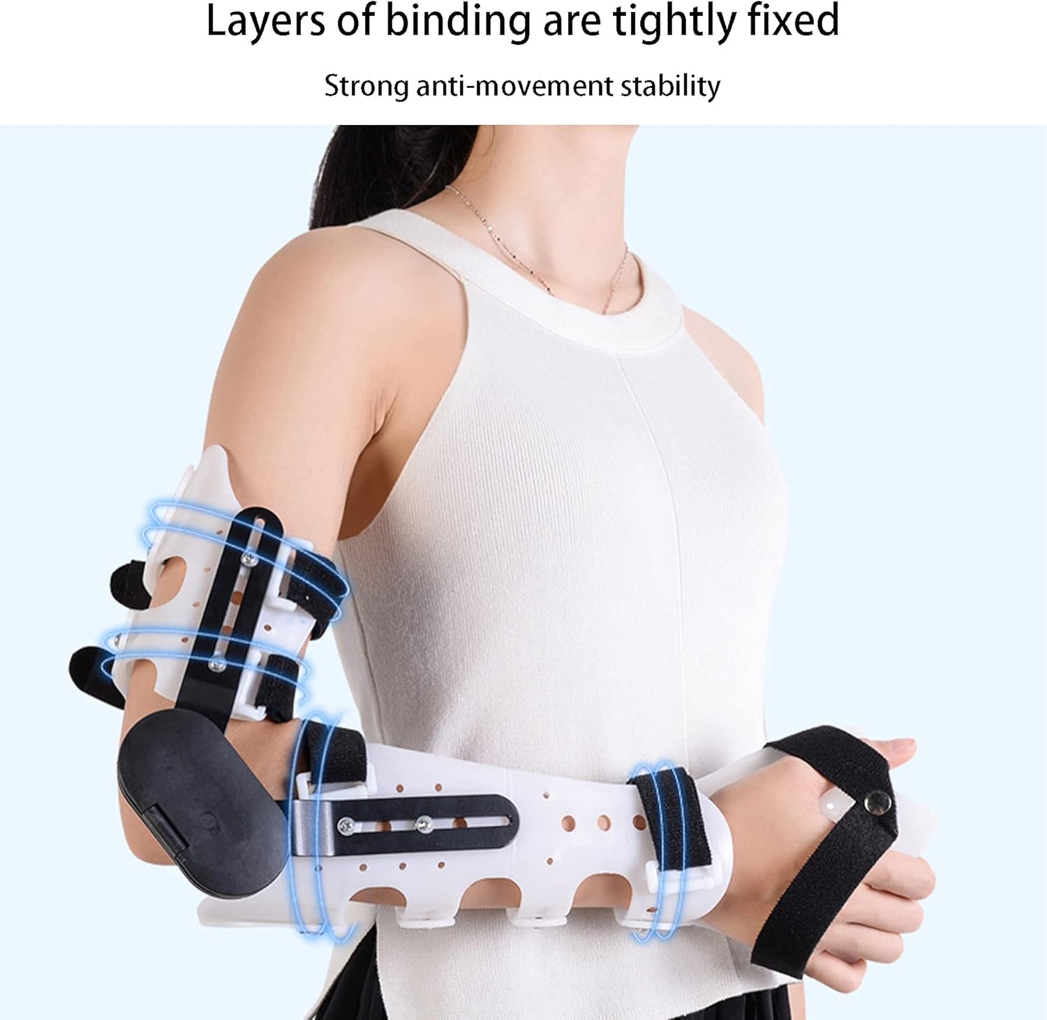 Hinged Elbow Brace for Dislocated Arm Surgery Injury Recovery Pain Relief Arm Support Splint Orthosis Surgery Recovery Ligament and Tendon Repairs and Disloca,Right