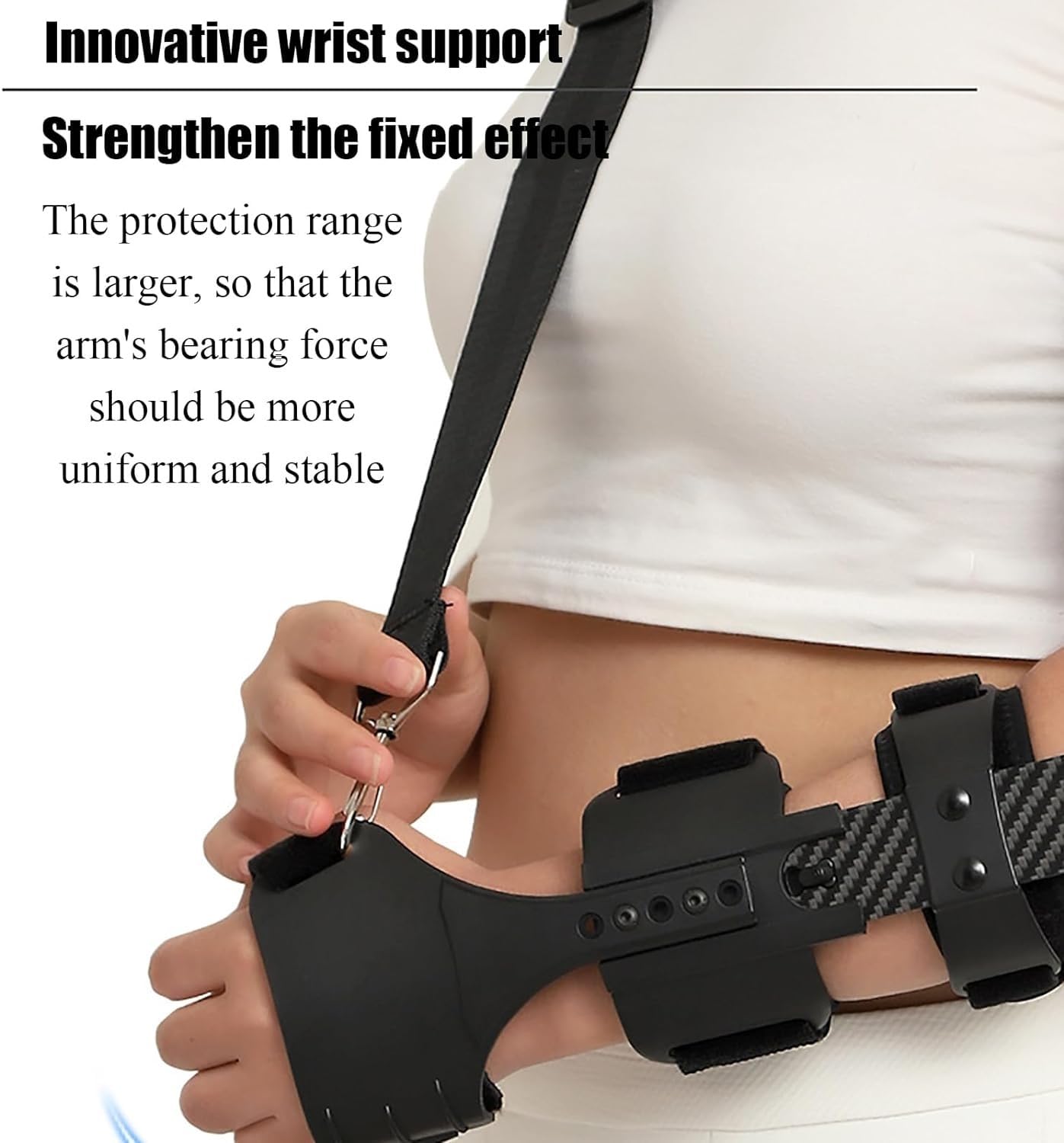 Arm Injury Recovery Brace Hinged Adjustable Elbow Brace Adjustable Length Open Design Precision Dial, Comfortable And Breathable With Non-slip Shoulder Strap For Arm Fracture Recover (Size : Right ar