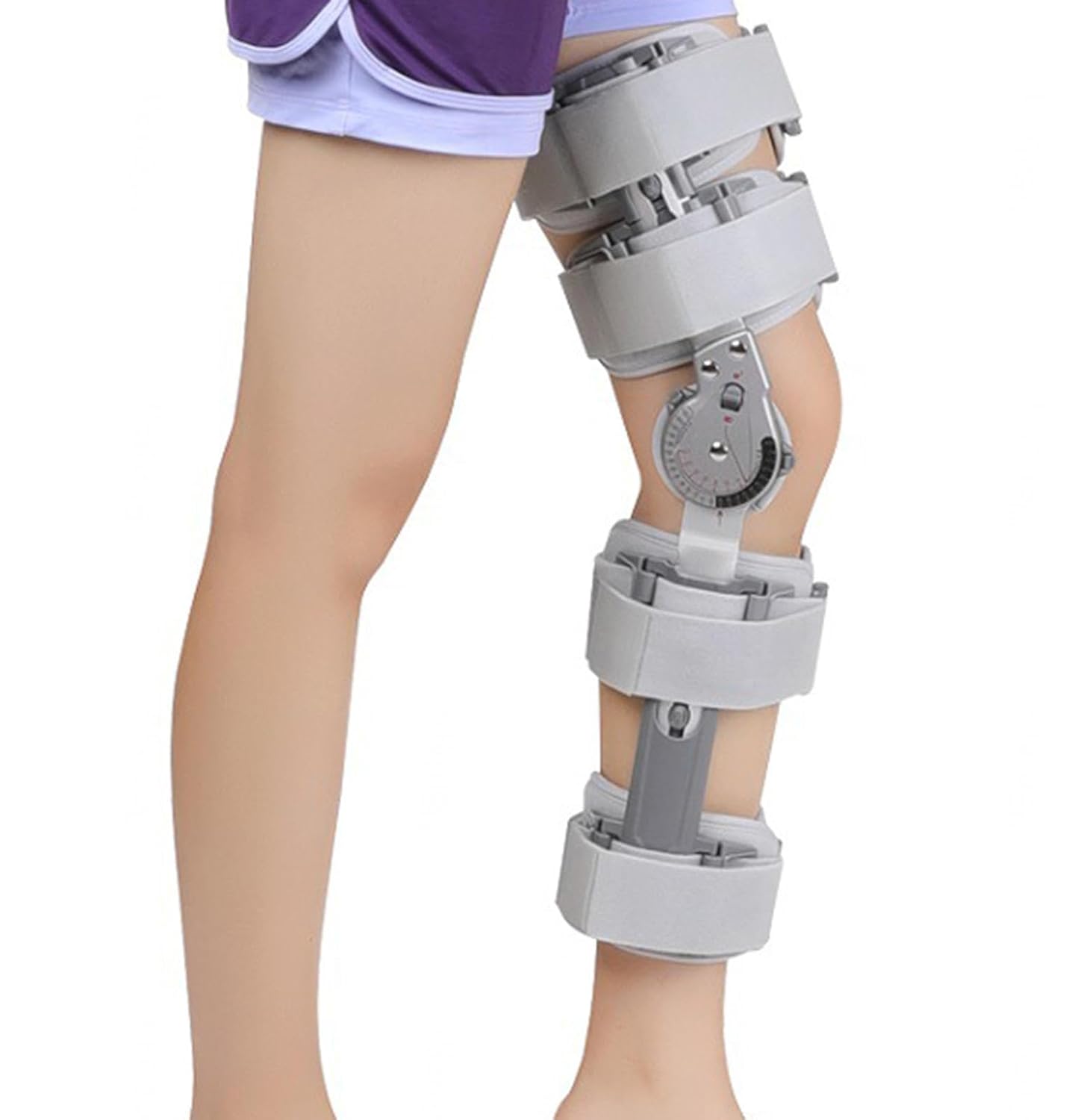 Adjustable Hinged Knee Brace Immobilizer Adjustable Knee Support Helps Stabilized Knee Effective Relief of ACL, Arthritis, Tendinitis Pain,for Men and Women(