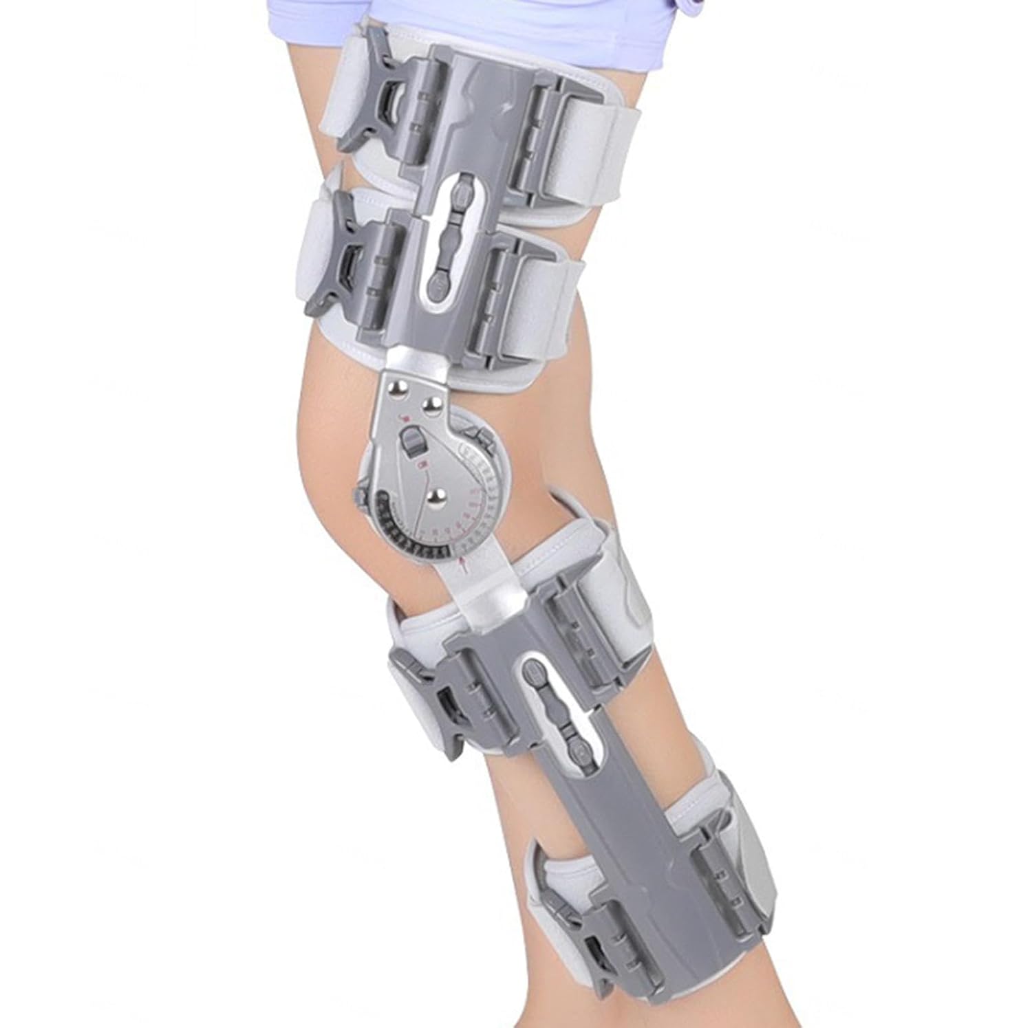 Adjustable Hinged Knee Brace Immobilizer Adjustable Knee Support Helps Stabilized Knee Effective Relief of ACL, Arthritis, Tendinitis Pain,for Men and Women(