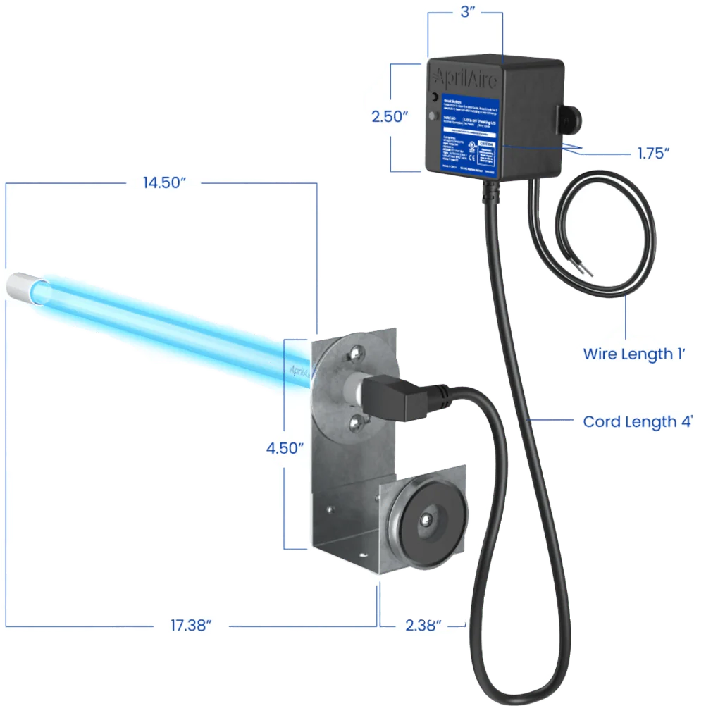 Aprilaire UV Clean Air Pair 2000 Series MERV 13 Whole House Air Cleaner