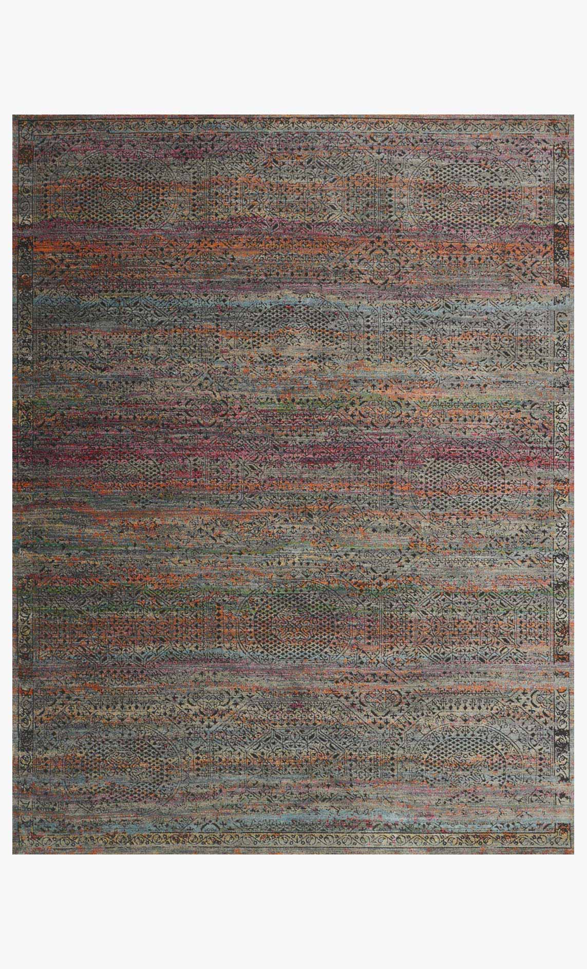 Loloi Javari Collection - Contemporary Power Loomed Rug in Charcoal & Sunset (JV-02)