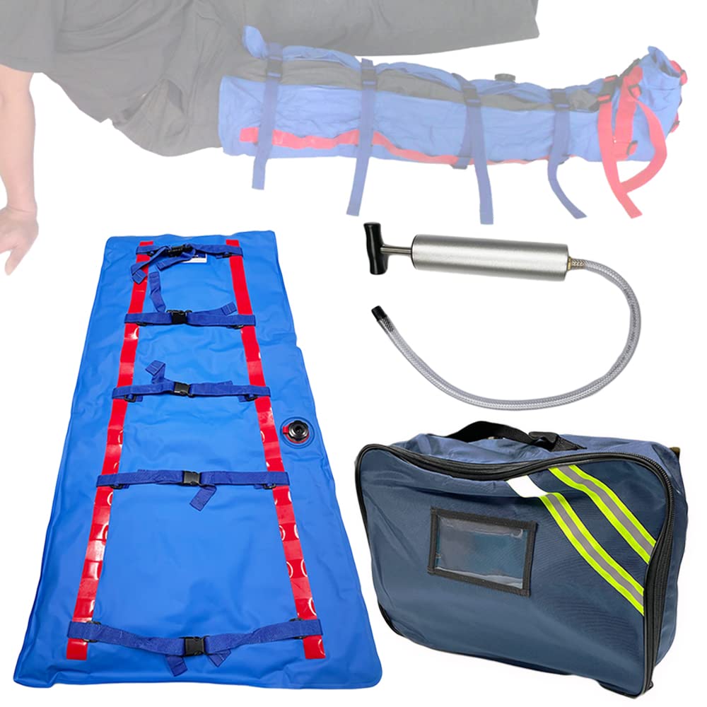 First Aid Vacuum Leg Splint, Emergency Immobilization Device for Thigh, Calf & Foot - Outdoor Rescue & Accident Support Brace