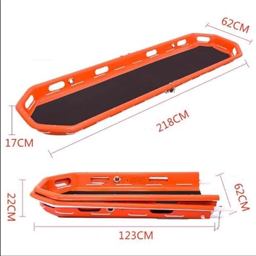 Emergency Stretcher Basket, Stainless Steel Hanging Spineboard with Accessories for Rescue and Medical Use