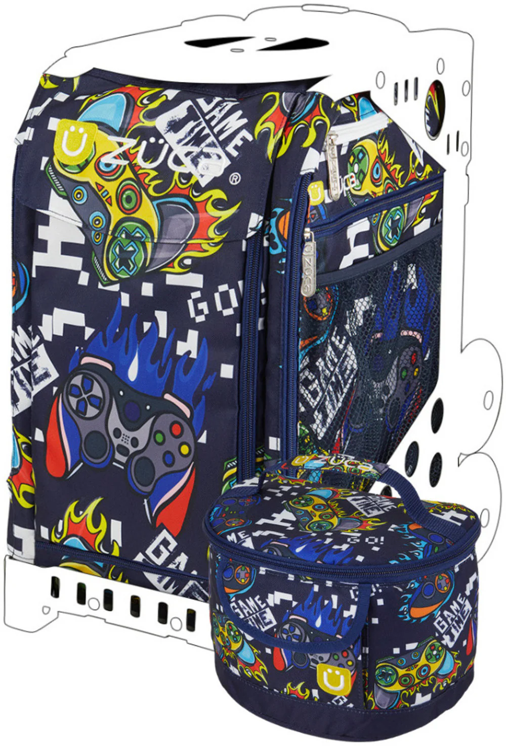 Zuca Game Time Sport Insert Bag with Matching Lunchbox