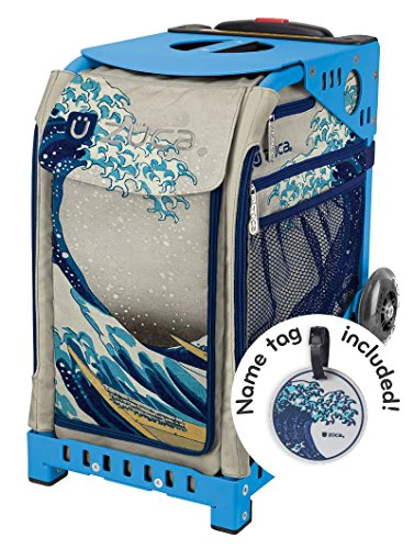 Zuca Great Wave Insert Bag & Blue Frame with Flashing Wheels