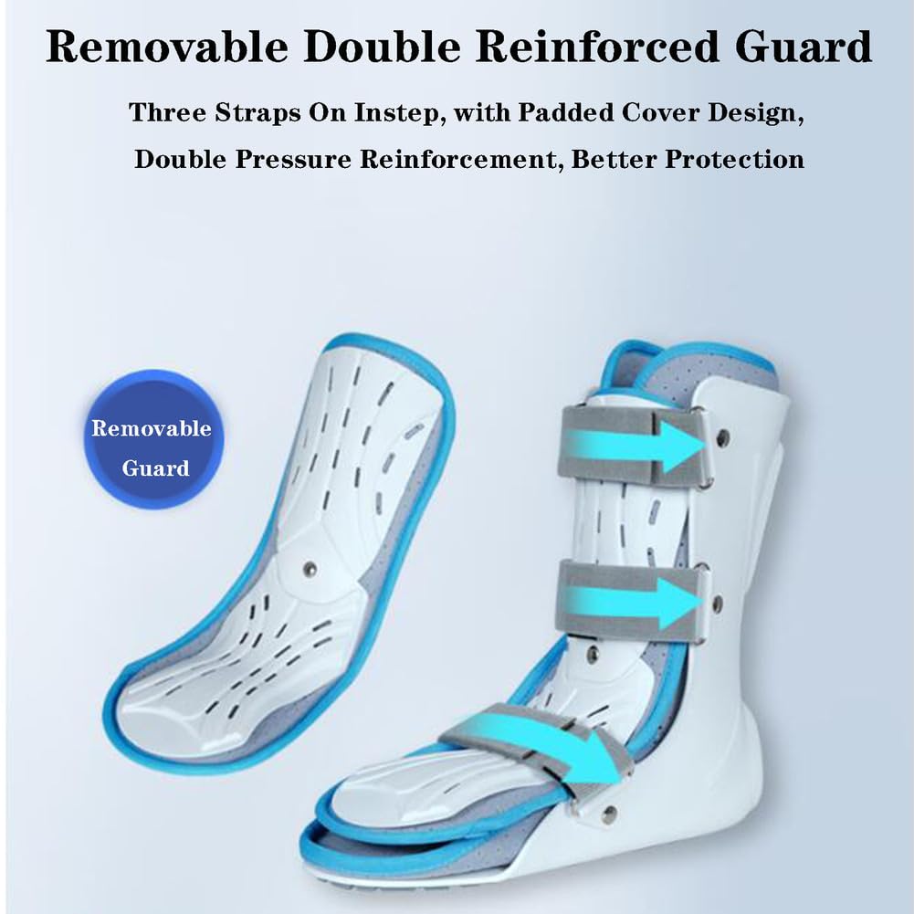 SFKLYU Ankle Stabilizer Brace, Plantar Fasciitis Night Splint, Orthopedic Sleeping Immobilizer Suitable for Bone Fixation or Support in Case of Fracture,1 Pair,L