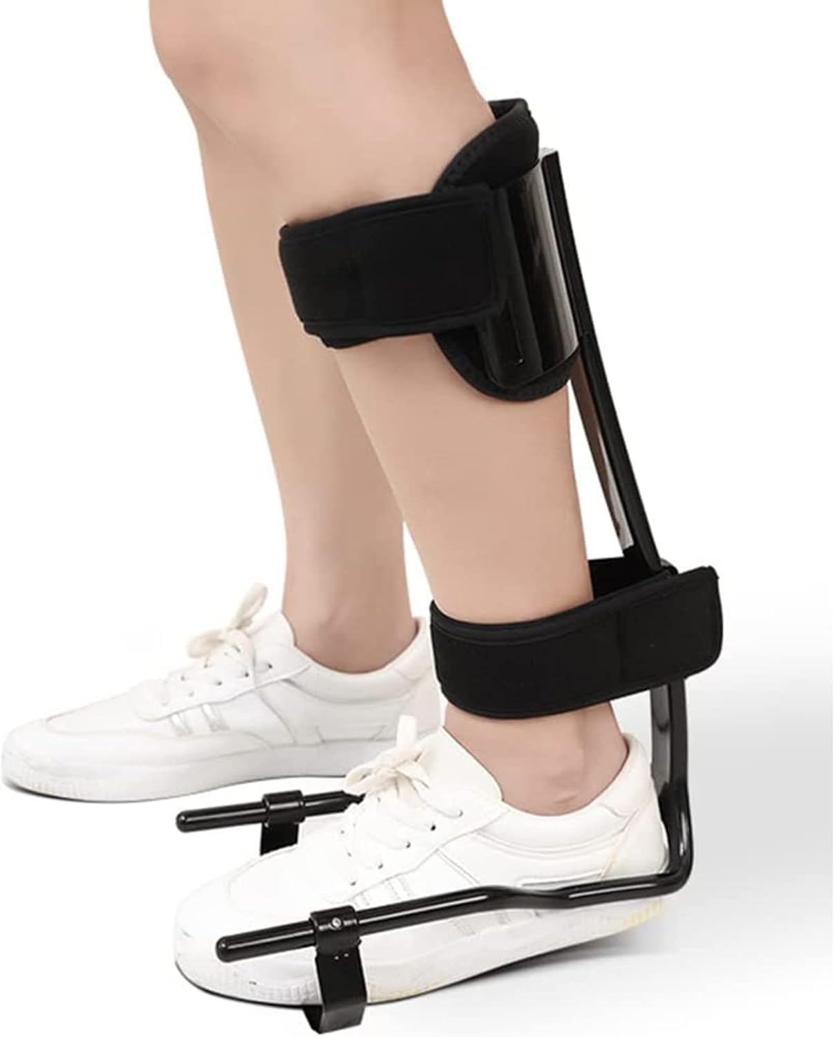 Foot Drop Orthosis, Ankle Brace Fixation Shoe Brace Support Protection, for Eases Symptoms of Achilles Tendonitis, for Hemipleia Stroke Shoes Walking, Pain Relief (S