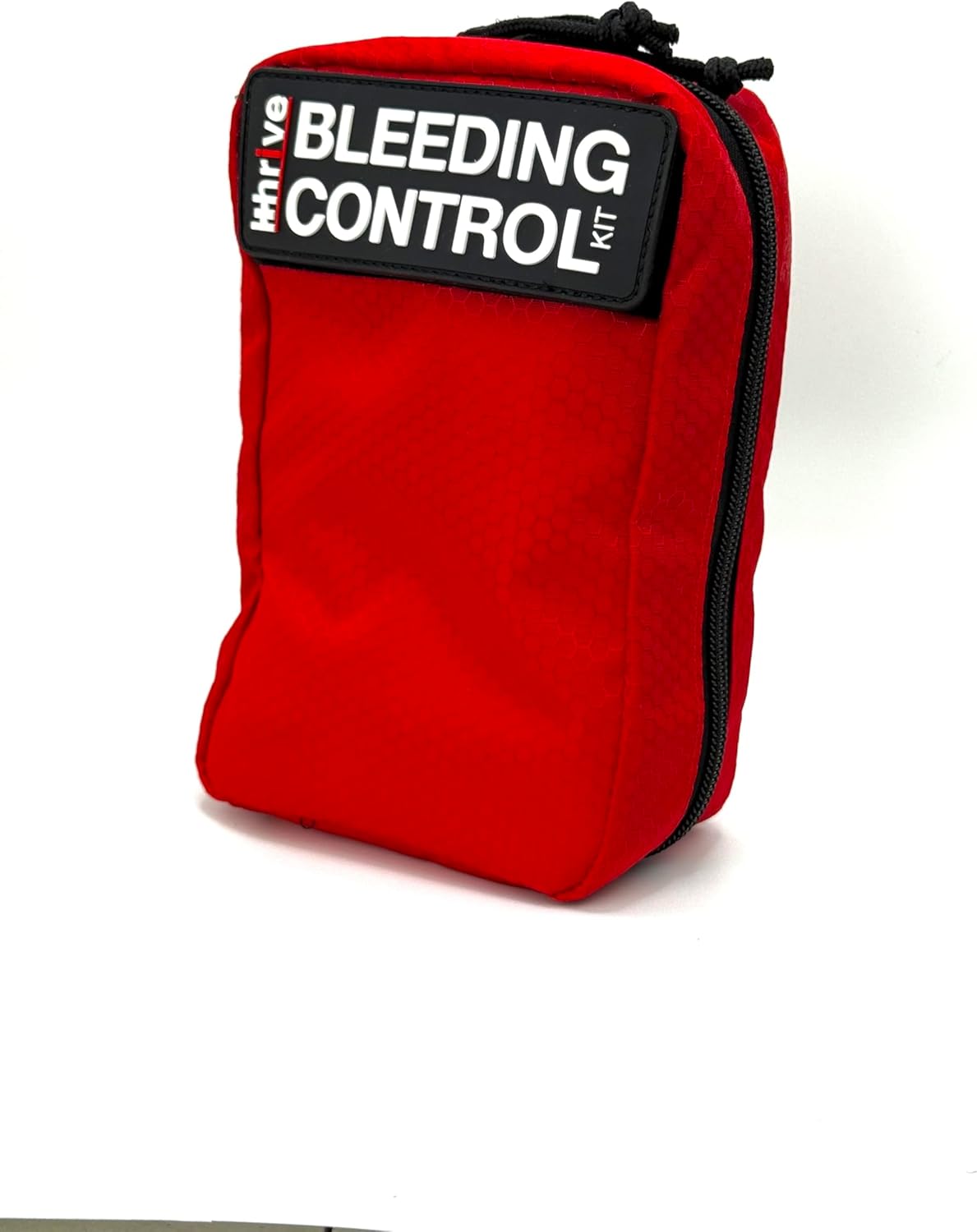 Basic Bleeding Control Kit from iThrive Medical - Stop The Bleed Kit with CAT Tourniquet, Trauma Dressing, Gauze & More - Public Access Emergency First Aid Kit in Red Nylon Bag