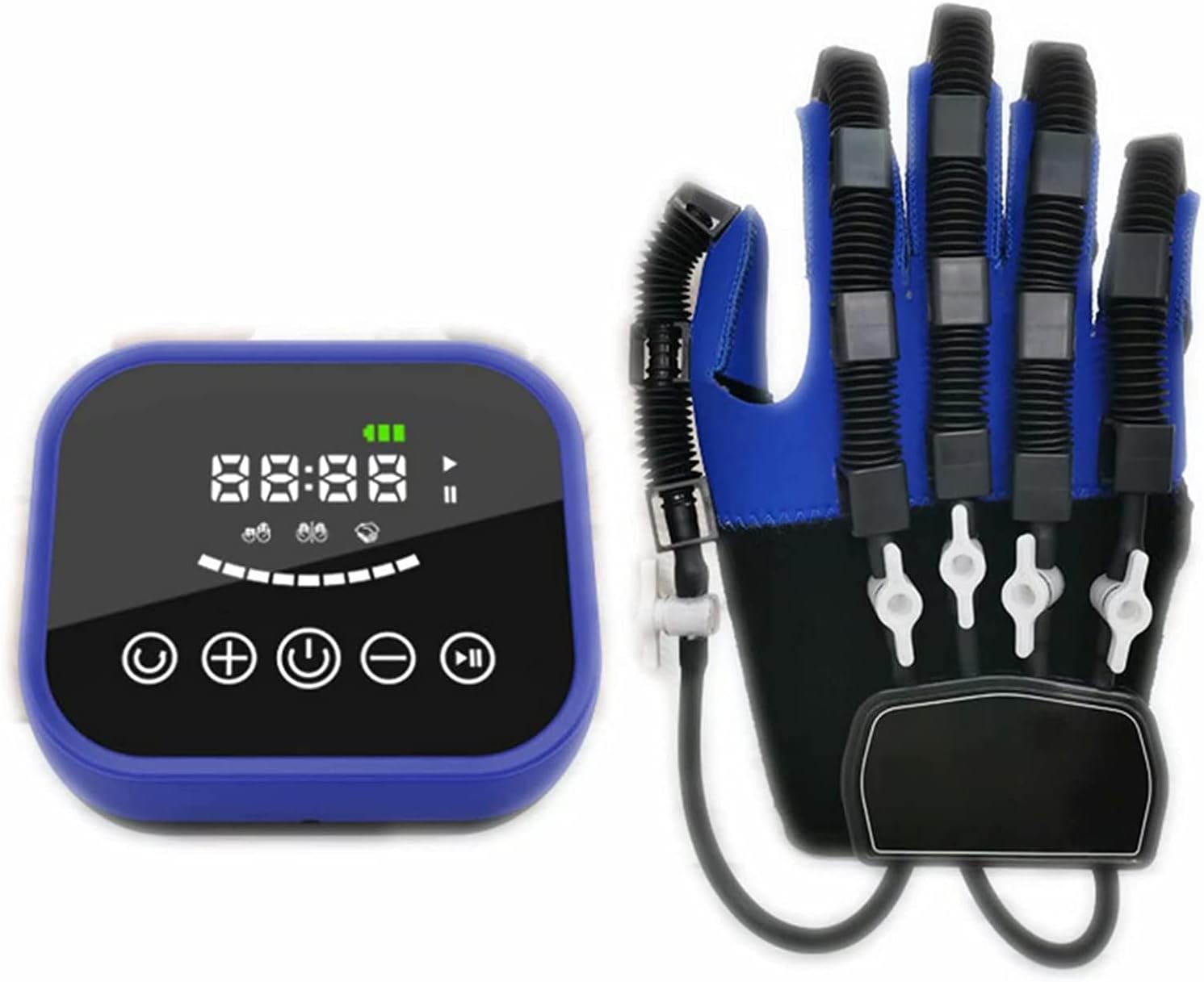 Stroke Hand Splint Assistive Gloves Training Equipment Five Fingers Manual Training Stroke Hemiplegia Patients Tendons Exercise,Right,L