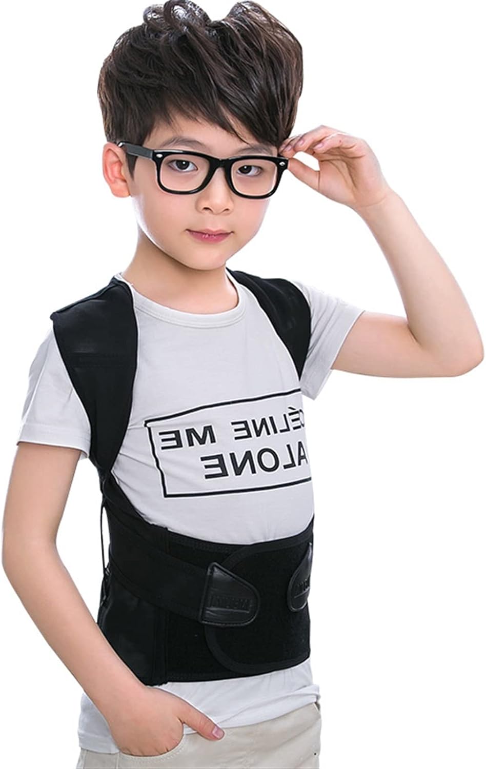 Kids Orthopedic Corset for Kids Spine Back Lumbar Shoulder Braces Health Adjustable Children Posture Corrector Back Support Belt (Size : XL)