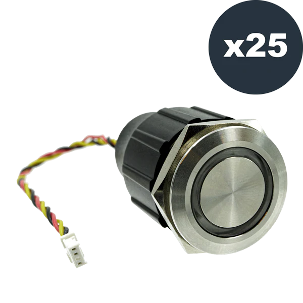 DoorBird 25 Pieces Illuminated Stainless Steel Button for D1101KH/D1812