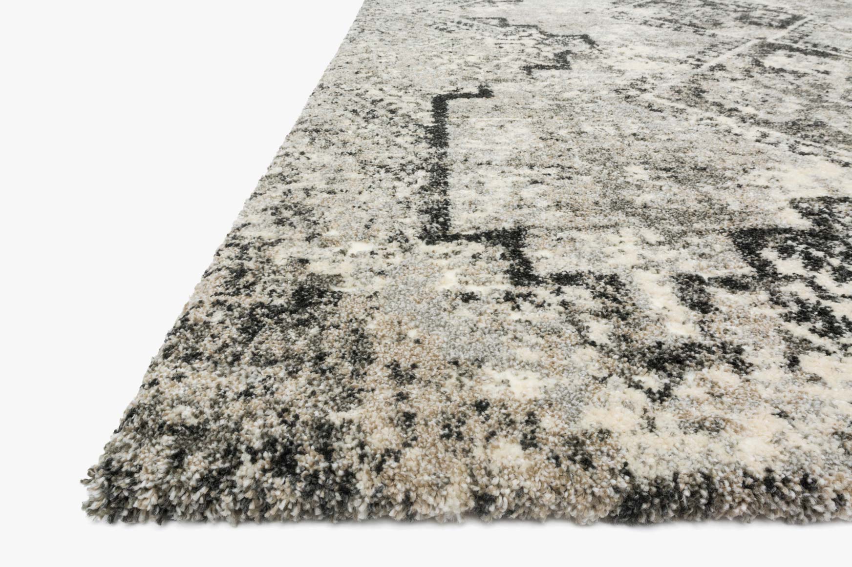 Loloi Viera Collection - Contemporary Power Loomed Rug in Grey & Black (VR-10)