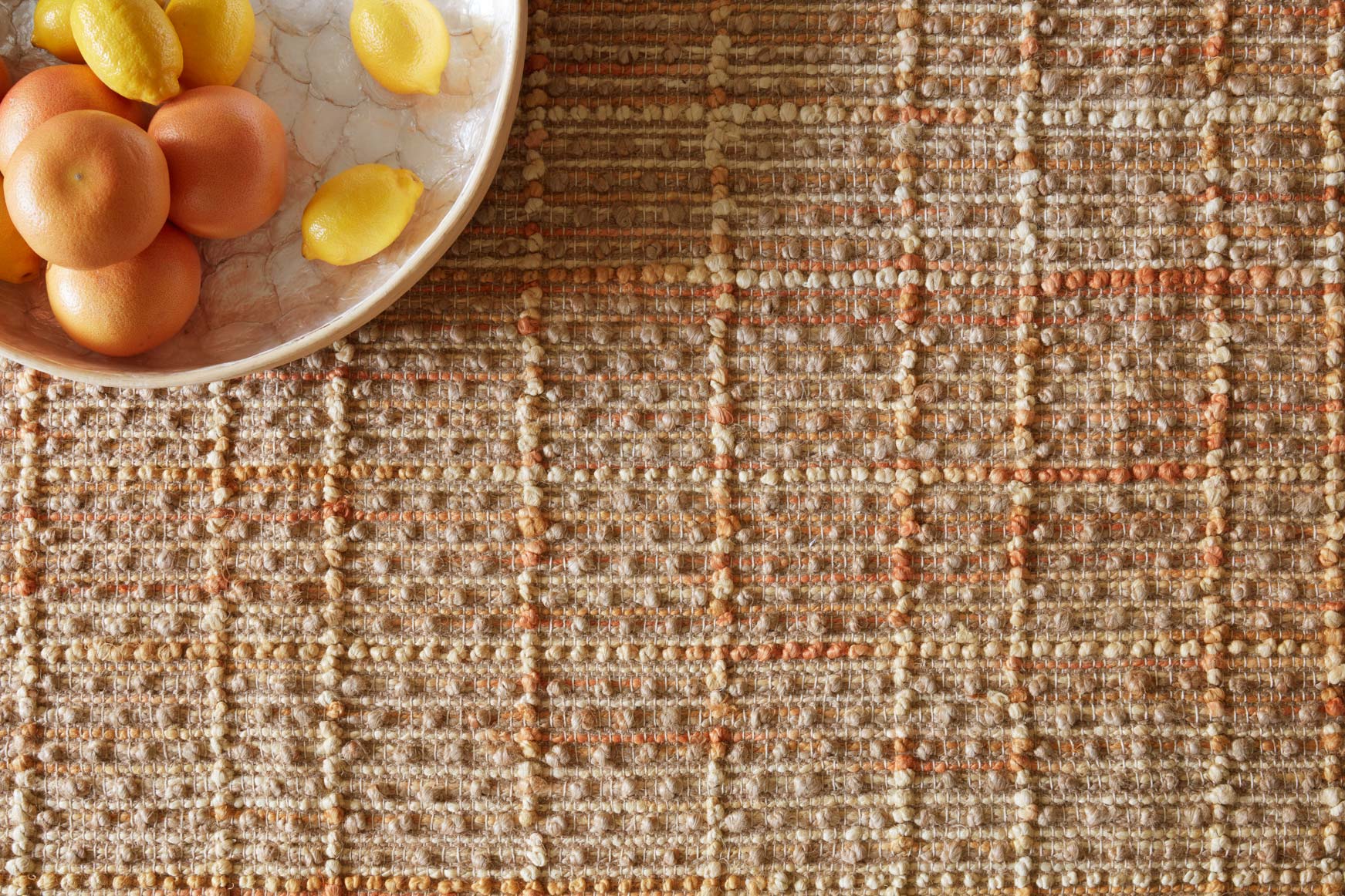 Loloi Beacon Collection - Contemporary Hand Woven Rug in Tangerine (BU-02)