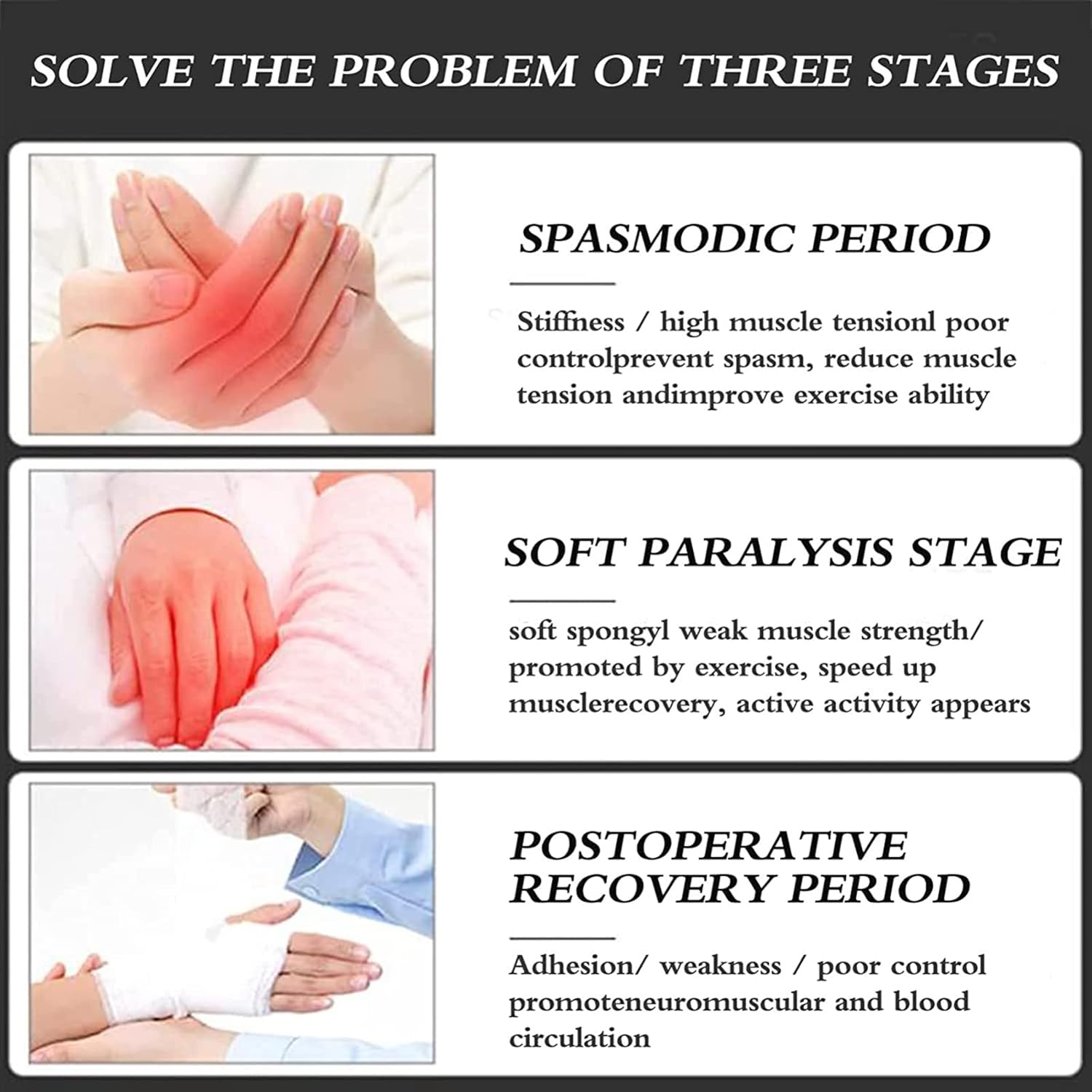 Rehabilitation Robot Gloves Hemiplegia Finger Trainer Stroke Hand Therapy Equipment, Hand Strengthener Orthosis for Longterm Relief Finger Cramps Arthritis Pain Relief (M,Blue)