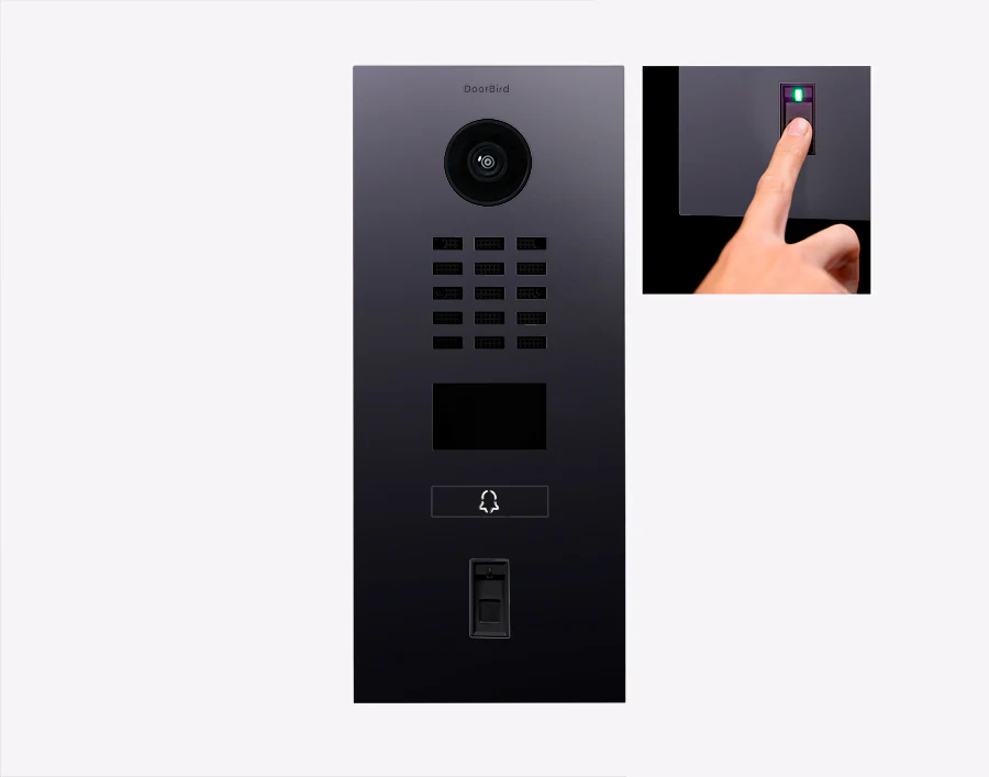 DoorBird D2101FV Fingerprint 50 IP Video Door Station in Titanium