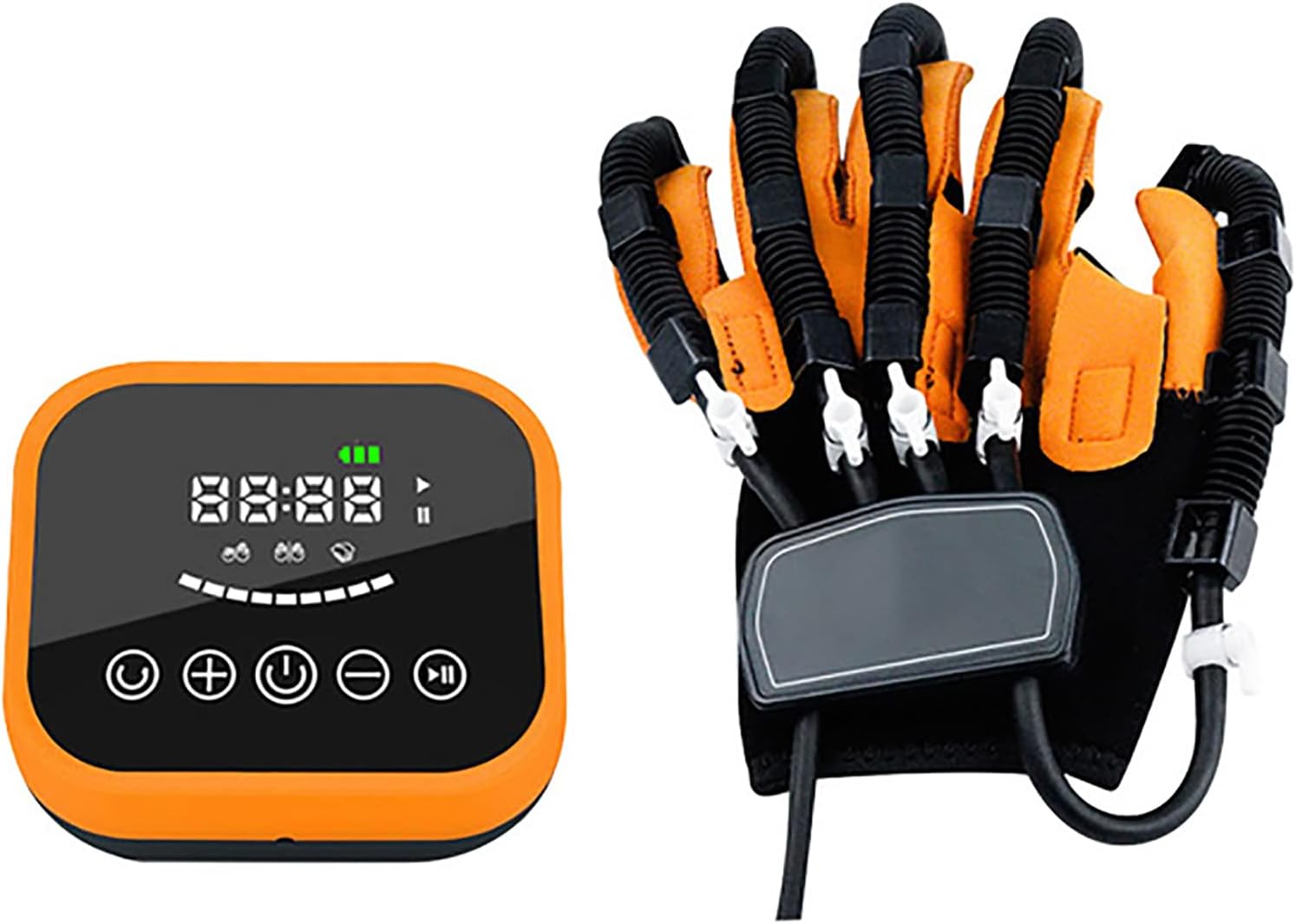 Rehabilitation Robot Gloves Finger Orthoses,Training Stroke Hand Splint, Finger Straightening Brace Guard Protector,Hand Dysfunction Patient Training Device