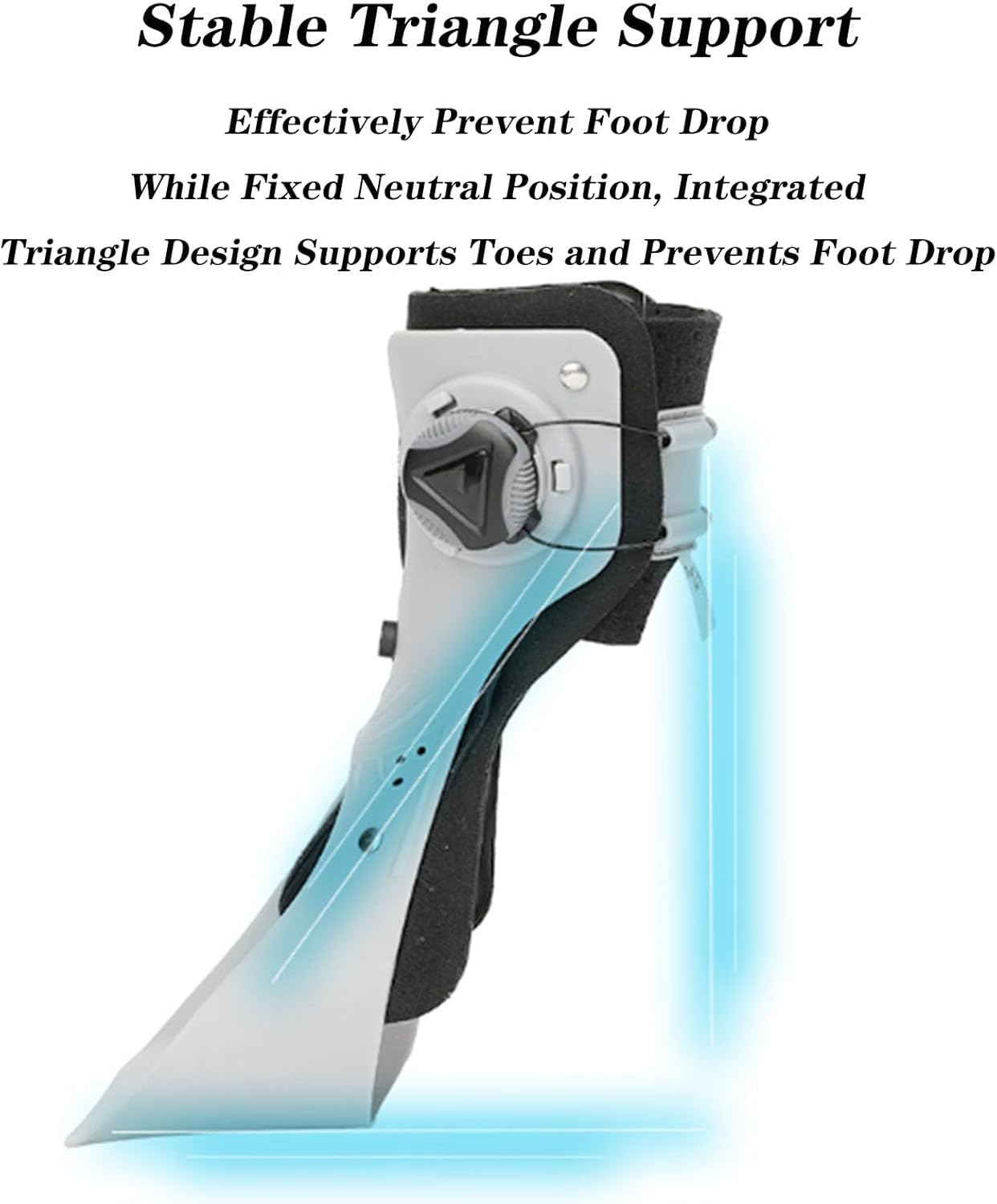 SFKLYU Support Ankle Stabilizer Brace, Ankle Orthosis Splint Support with Inflatable Airbag Lining for Injury Recover, Running,Sports,A Right,L