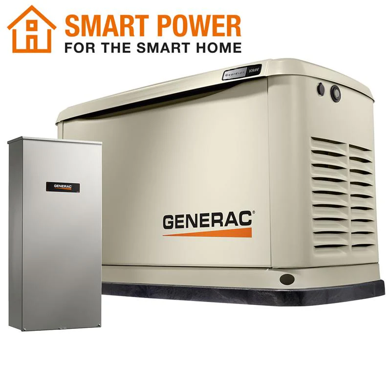 Generac 7172 Guardian 10kW w/ 100 Amp 16 Circuit Transfer Switch