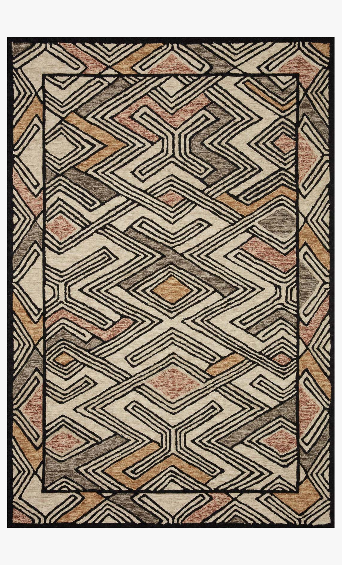 Loloi Nala Collection - Contemporary Hand Tufted Rug in Ivory (NAL-03)