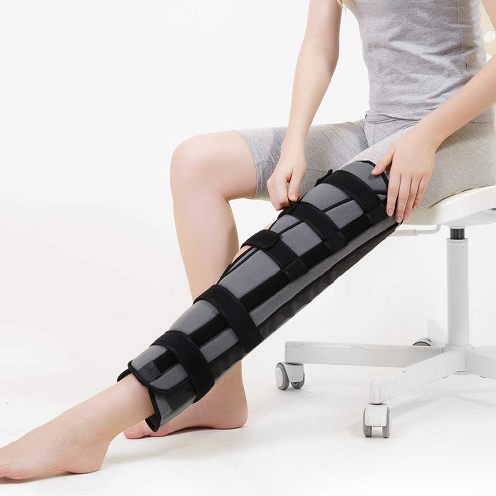 Hinged Knee Brace Support Adjustable Knee Immobilizer Joint Fixation Brace Knee Fracture Stent Stabilize for Ligament Meniscus Injury
