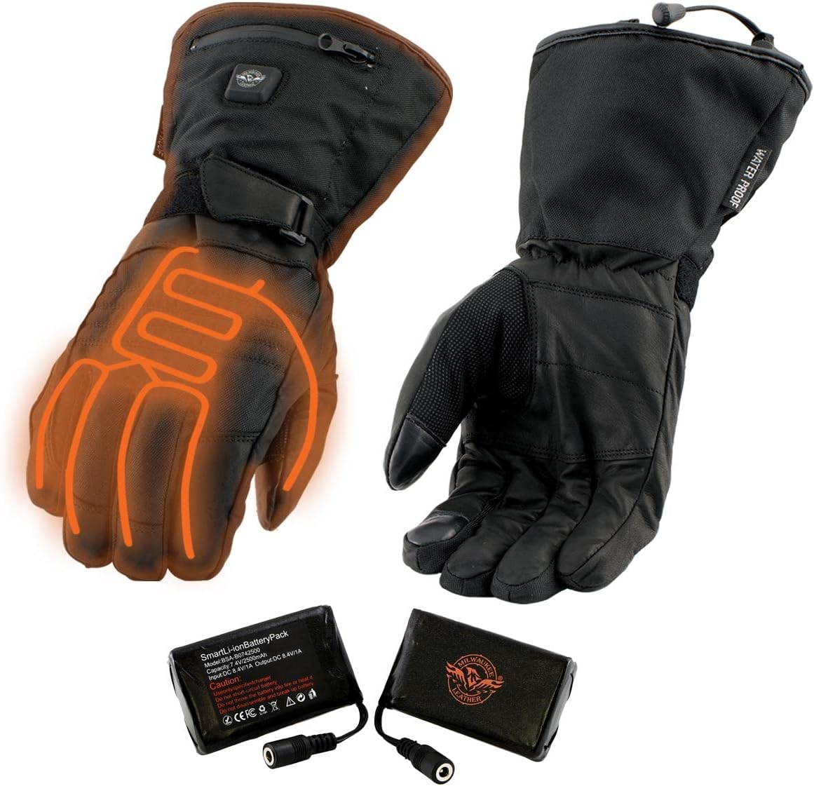 Xelement XG17501SET Heated Gloves for Men’s Winter Glove for Motorcycle Ski Hunting Hiking w/Battery and Harness Wire