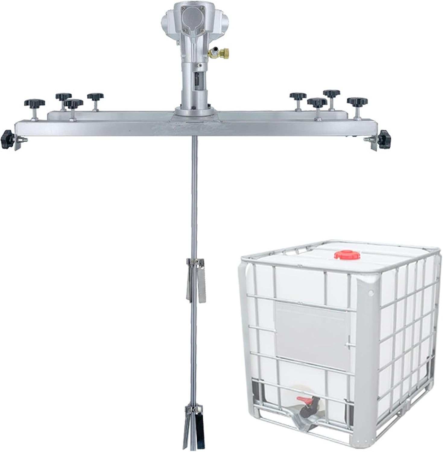 Pneumatic Air Agitator Mixer Machine, 1 Ton Tank Paint Mixer, 1/2HP to 1HP Capacity, Paint Stirring Equipment for Ink Dissolver