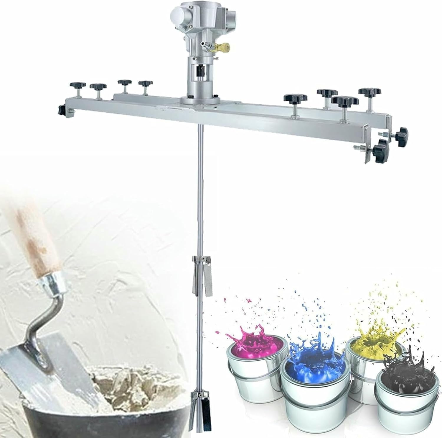 IBC Air Agitator, Pneumatic Tank Mixer Machine, Paint Stirring Machine,Folding Propeller,with Support Hanger,for Ink Dissolver Agitator*