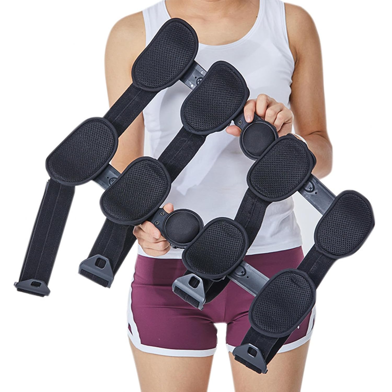 Light Telescopic Knee Joint Fixed Brace Postoperative Rehabilitation Knee Brace Adjustable Hinged ROM Knee Brace for Men Women