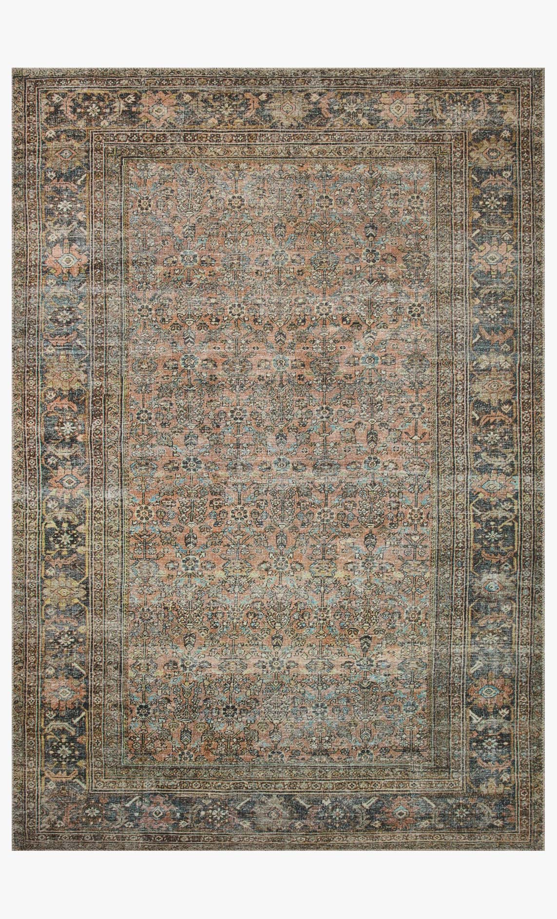 Loloi II Adrian Collection - Traditional Power Loomed Rug in Terracotta (ADR-03)