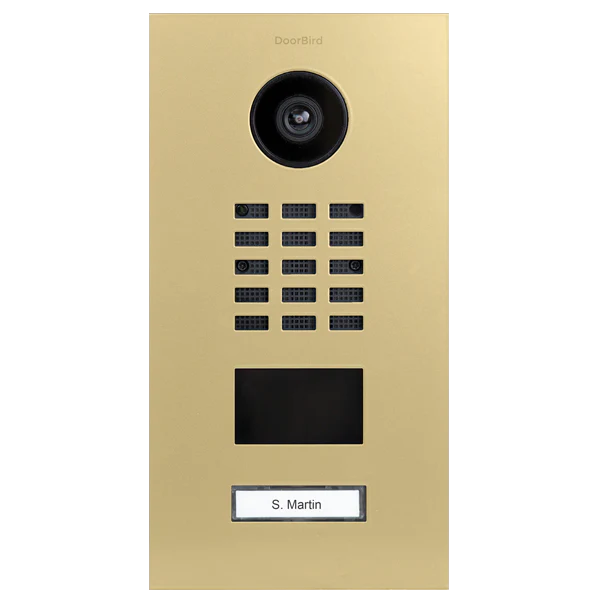 DoorBird D2101V IP Video Door Station, 1 Call Button in Beige, RAL 1001