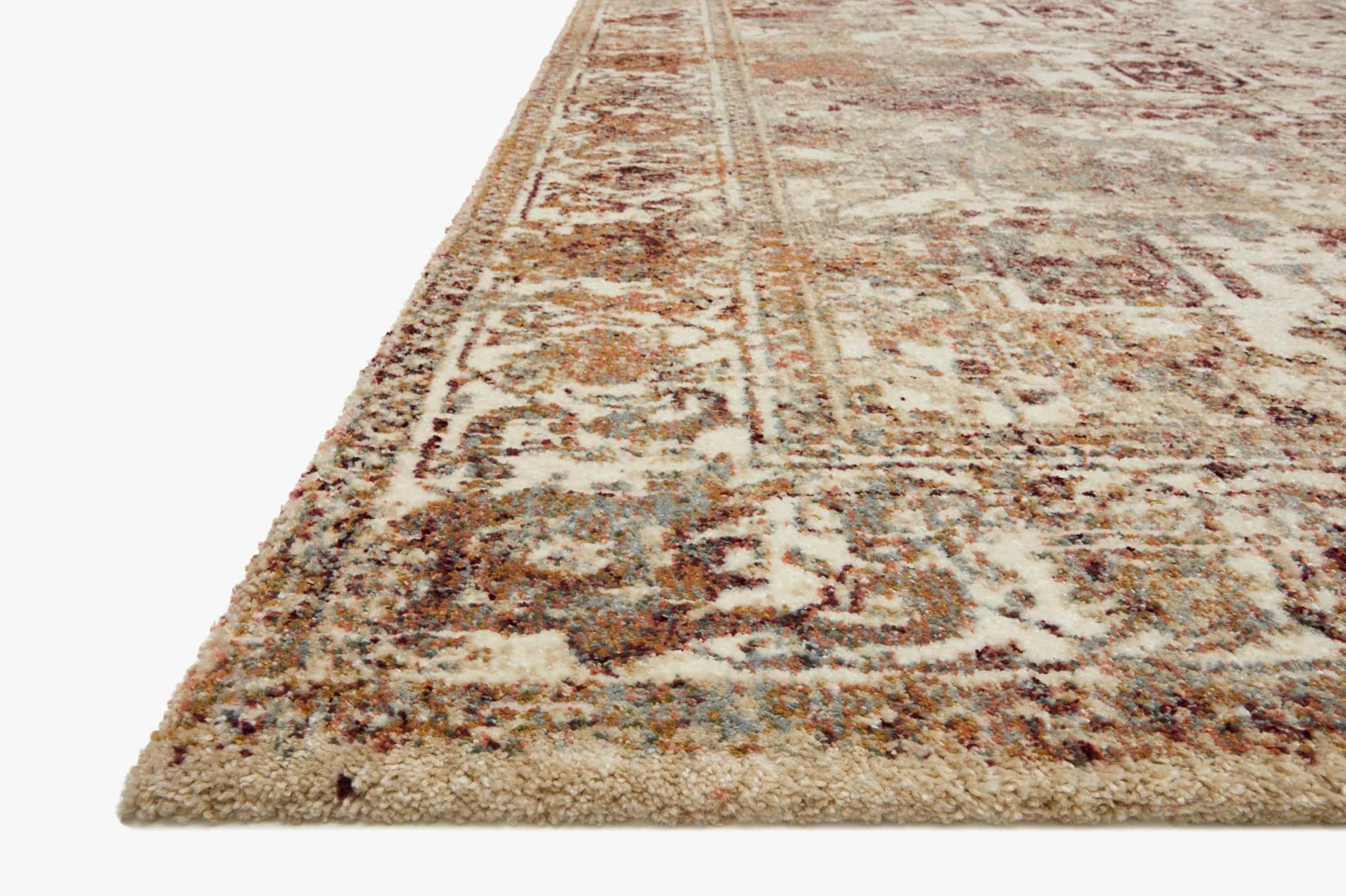 Loloi Jasmine Collection - Contemporary Power Loomed Rug in Ivory (JAS-06)
