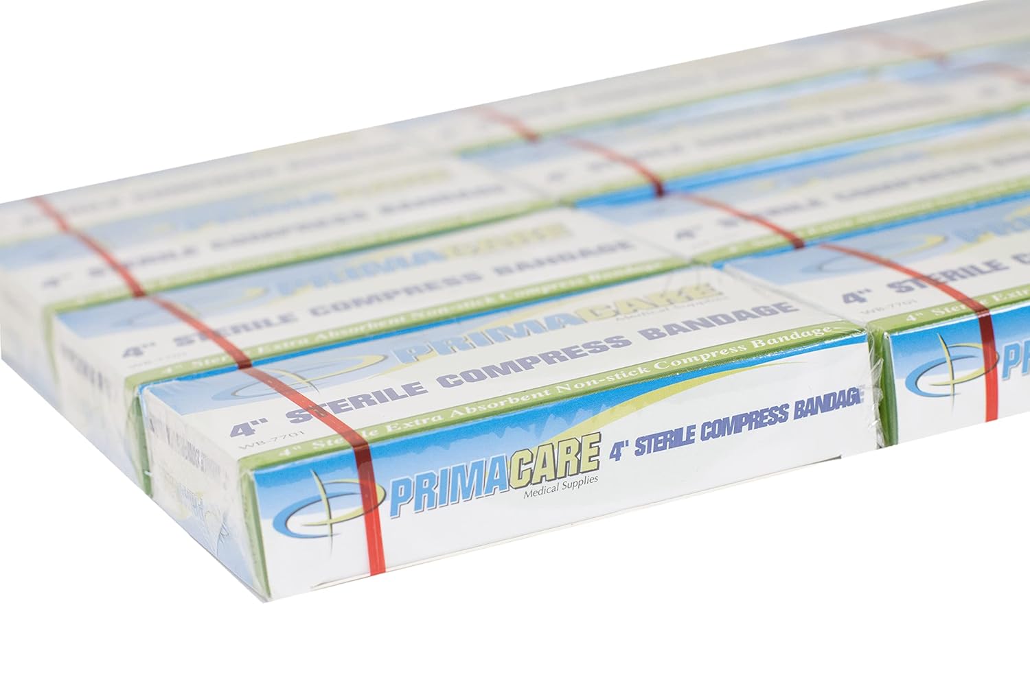 Primacare CSWB-7701-CS Meidcal Gauze Bandage Roll, Sterile Compress Pad, 72 in., 10 Packs of 12= 120 Units