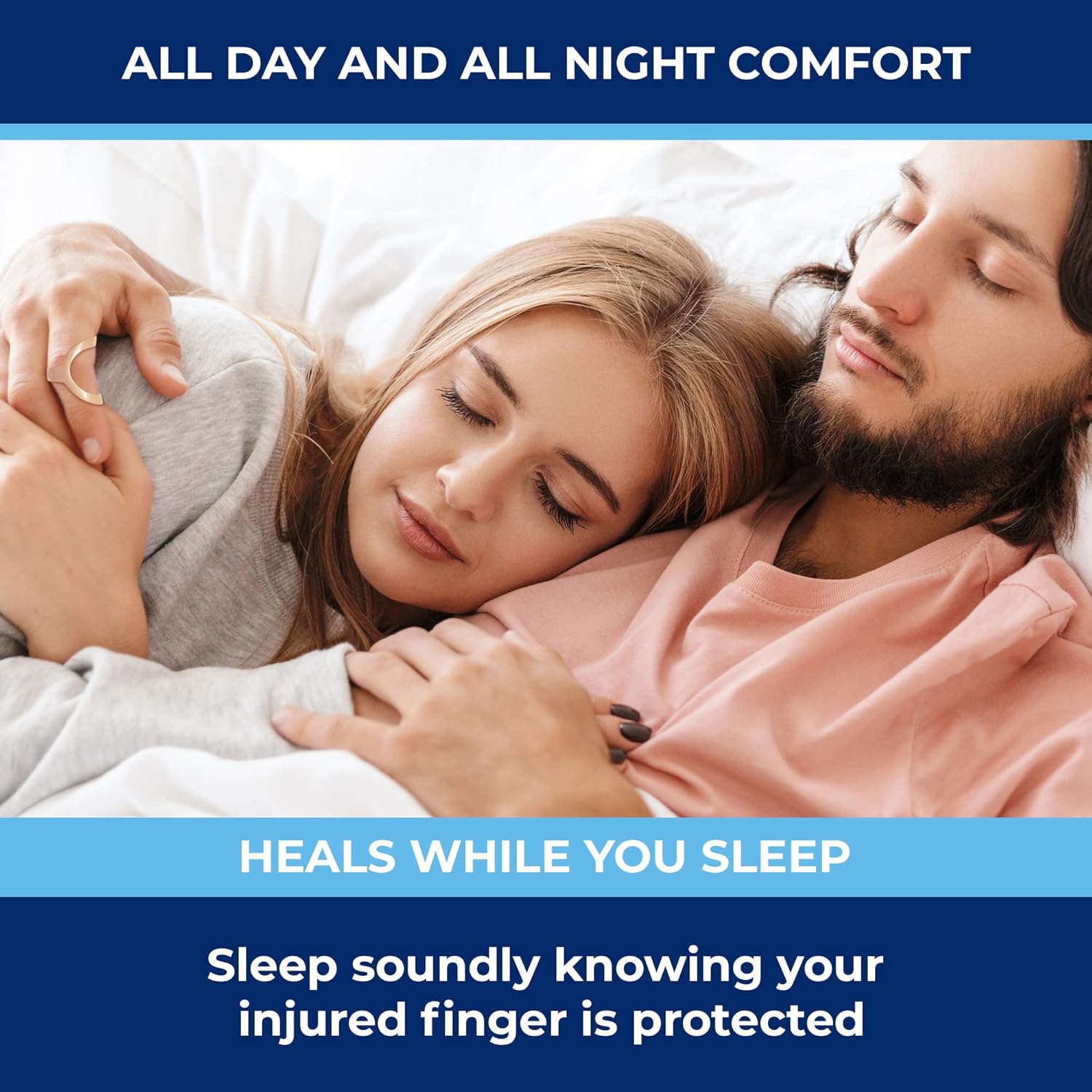 Brace On EZ Finger Splint Kit - Universal Finger Brace With Adjustable Fit, Trigger Finger Splint, Pinky Finger Splint, Middle Finger Splint, 44 Pcs, Assorted Sizes