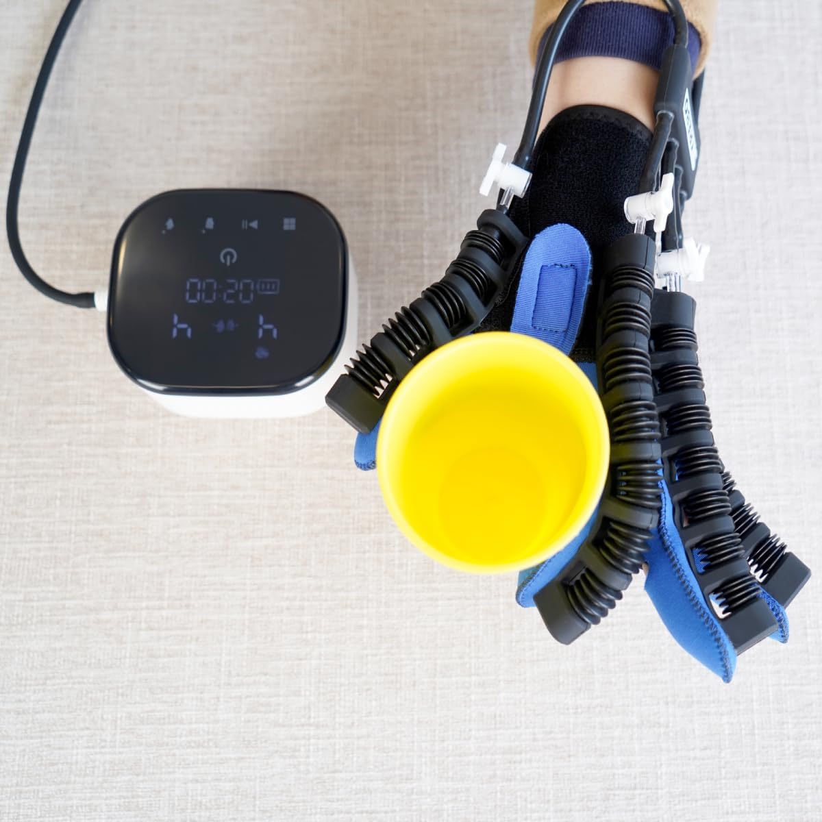 Upgraded Rehabilitation Robot Gloves Stroke Hand Dysfunction Recovery, Finger Exerciser Physical Therapy Equipment