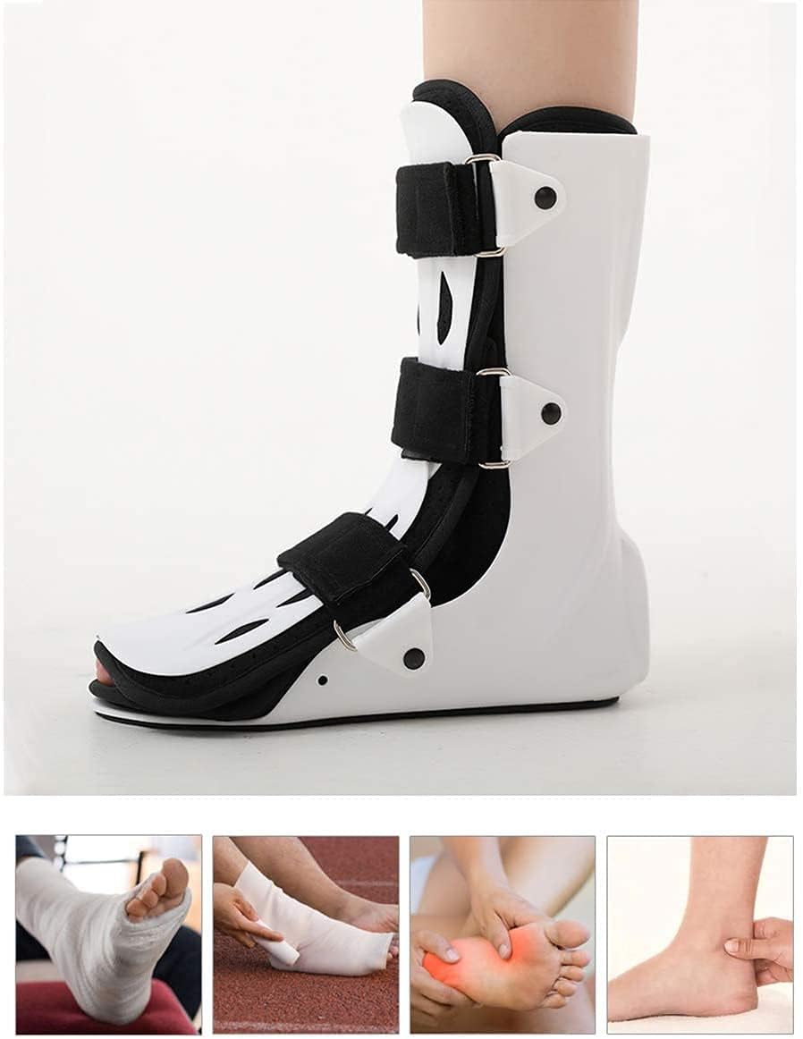 Foot Drop orthosis Ankle Fixation Bracket Foot Drop Correction for Ankle Injury Fixation Foot Varus Fixation for Rehabilitation of Achilles Tendon Rupture (Color : Right, Size : M)