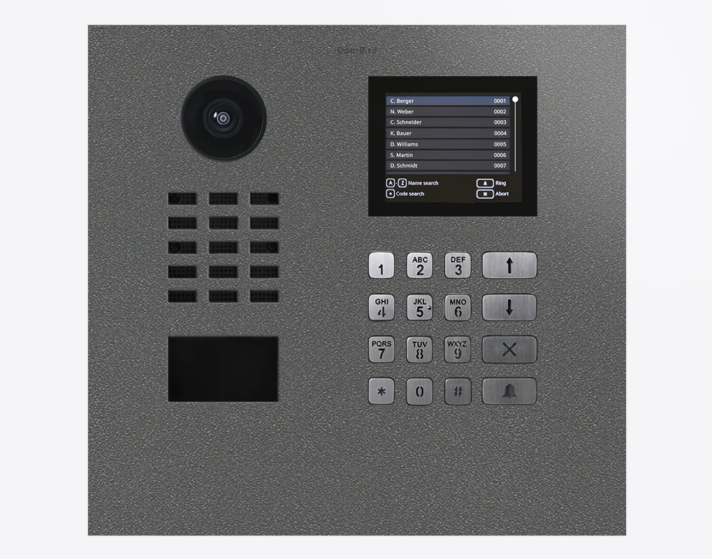 DoorBird D21DKH IP Video Door Station, Multi Tenant Residences Up to 500 Units in DB 703, Stainless Steel