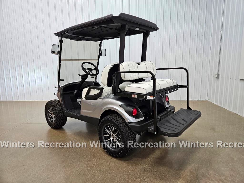2016 Yamaha Drive Electric STREET READY Golf Cart, Platinum Silver