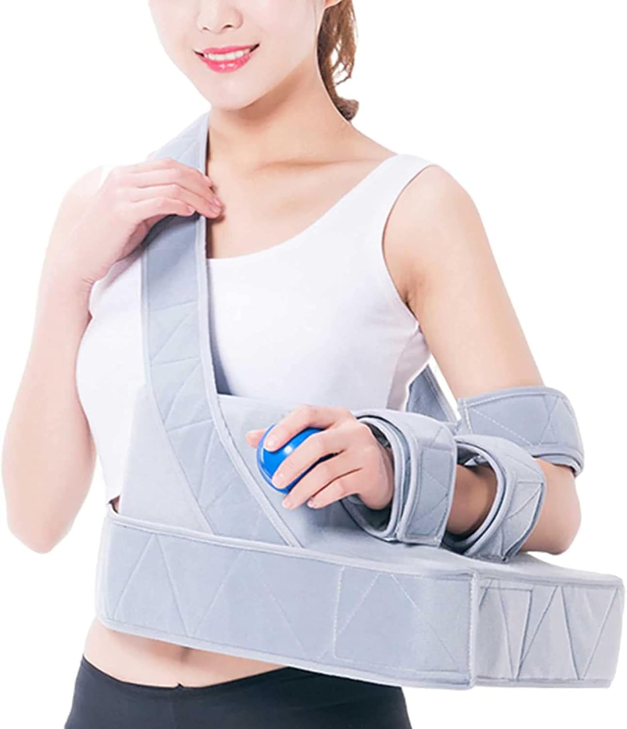 HAILM Shoulder Immobilizer, Arm Abduction Fixation Brace, Shoulder Abduction Pillow, for Shoulder Fracture, Proximal Humerus Fracture Fixation,R