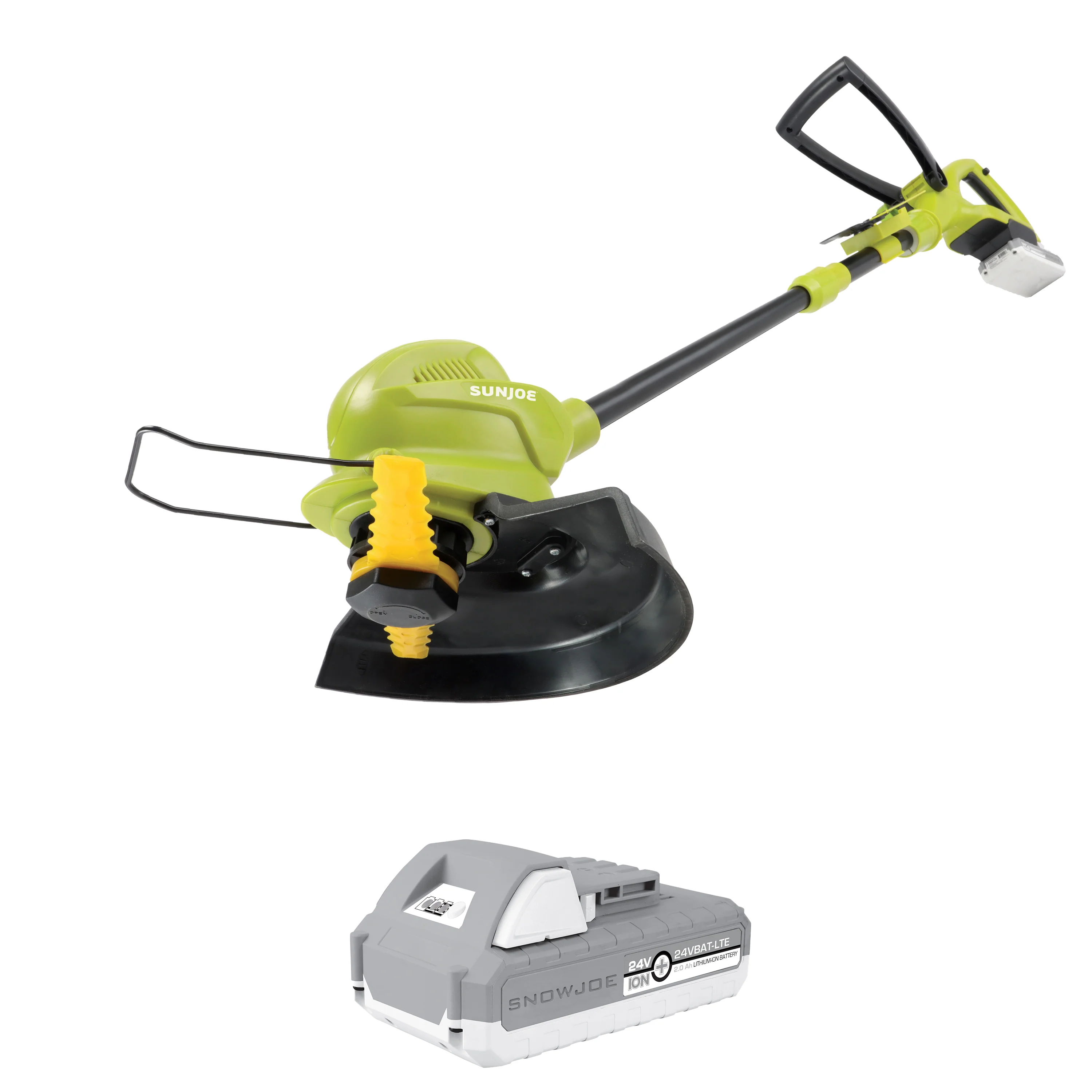 Sun Joe 24V-SB10-LTE 24-Volt* IONMAX Cordless SharperBlade Stringless Lawn Trimmer Kit | 10-inch | W/ 2.0-Ah Battery + Charger