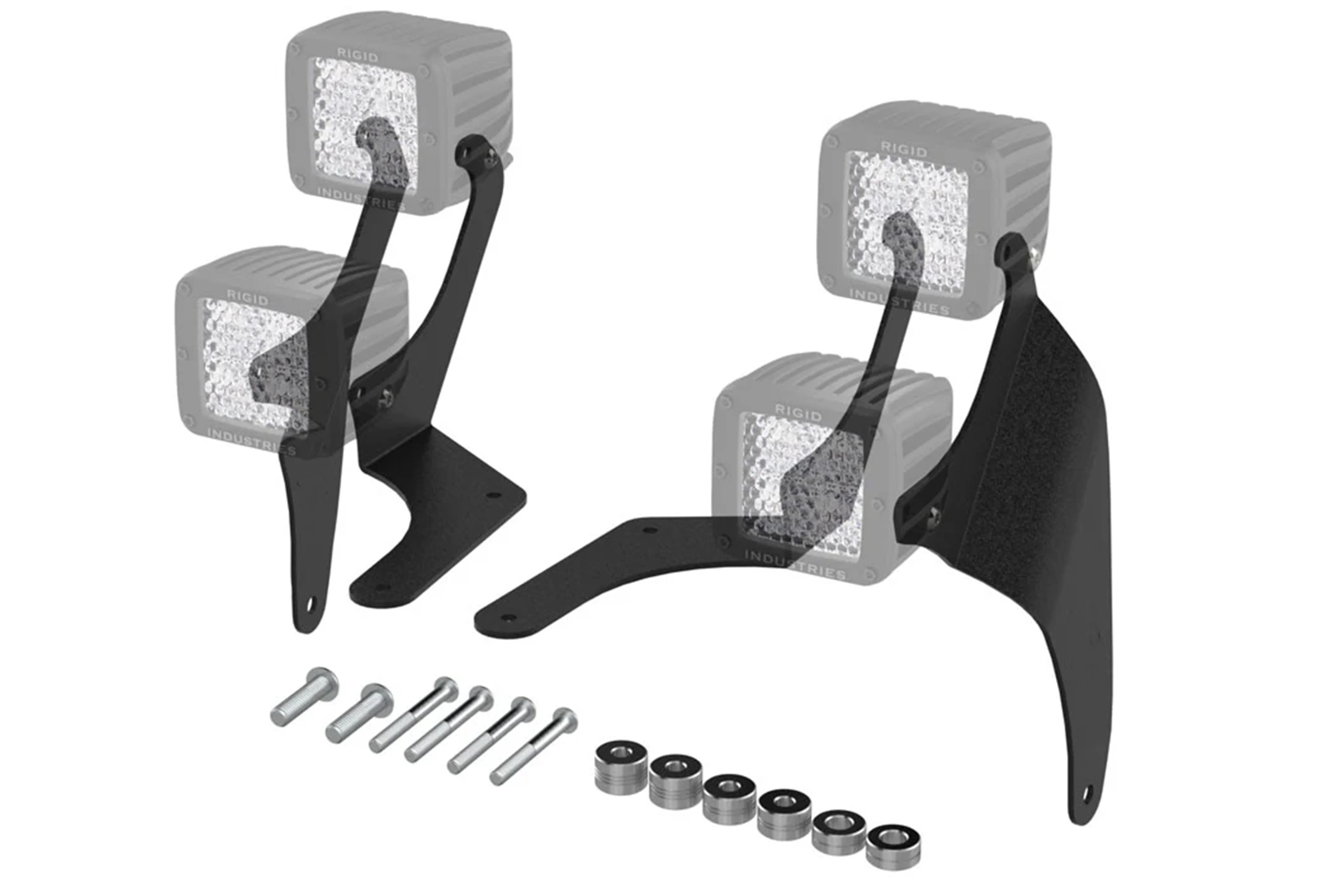 Jeep A Pillar Double Stack Aluminum Cube Light Brackets ( Wrangler / Gladiator ) 2018-2026