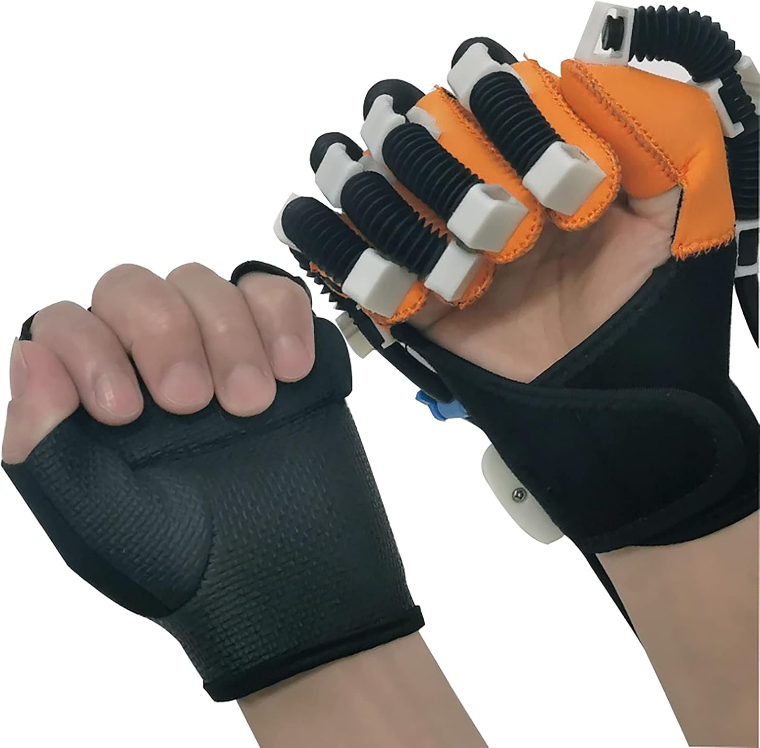 Rehabilitation Gloves Stroke Hand Splint Rehabilitation Robot Gloves Rehabilitation Training Equipment Troke Hemiplegia Finger Wrist Training Equipment,Right,XL