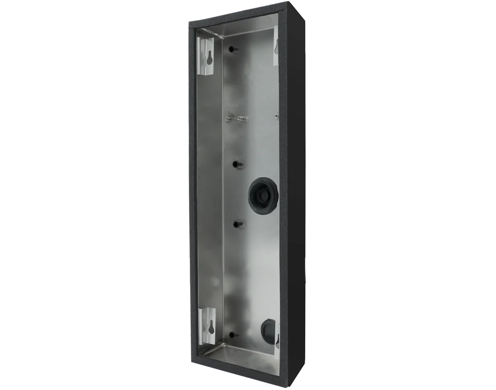 DoorBird D2104V/D2105V/D2106V Surface-Mounting Housing (Bacbox) in Graphite Black