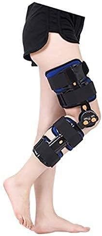Knee Brace Lightweight Hinged Knee Brace, Post Op Patella Injury Immobilizer Brace Orthopedic Guard Protector - Adjustable for Left Leg and Right Leg(