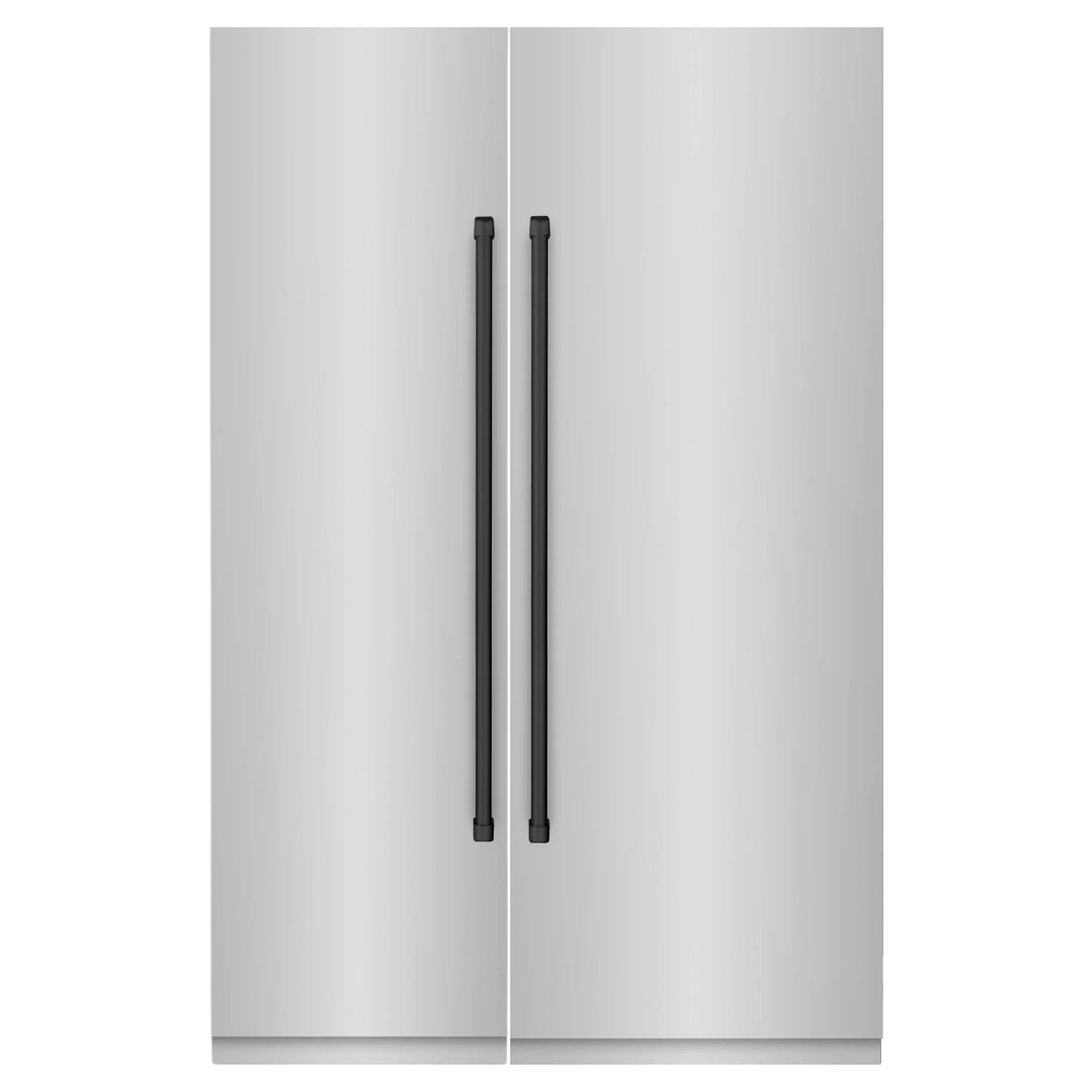 ZLINE 54-Inch Column 16.7 Cu. Ft. Refrigerator and 12.4 Cu. Ft. Freezer in Stainless Steel with Matte Black Accent