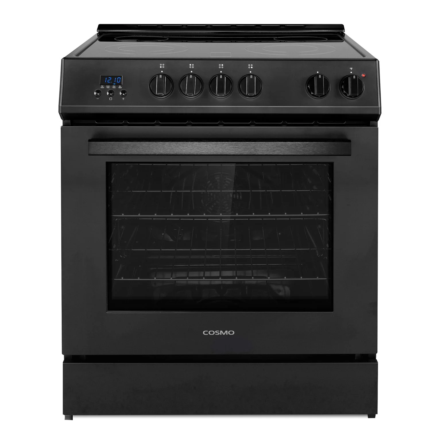 Cosmo 30-Inch High End Style Electric Range with 5.0 Cu Ft. Convection Oven in Matte Black (COS-ERD304K-BK)